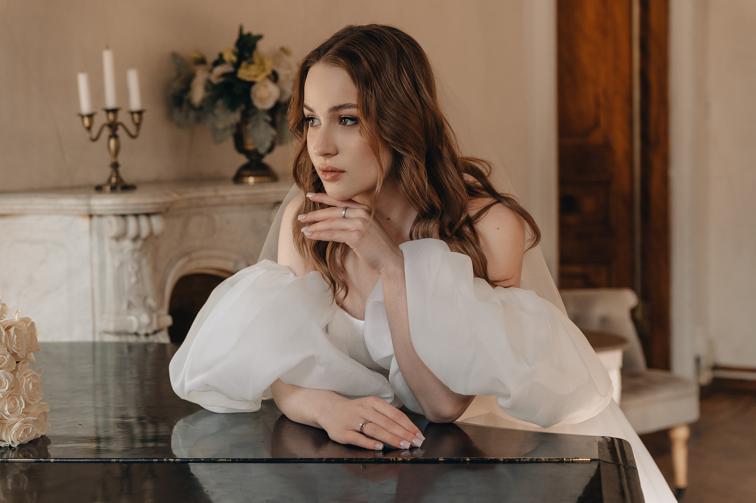 Свадебная фотосессия в библиотеке им. Пушкина. Портретный фотограф Москва Светлана Кашура