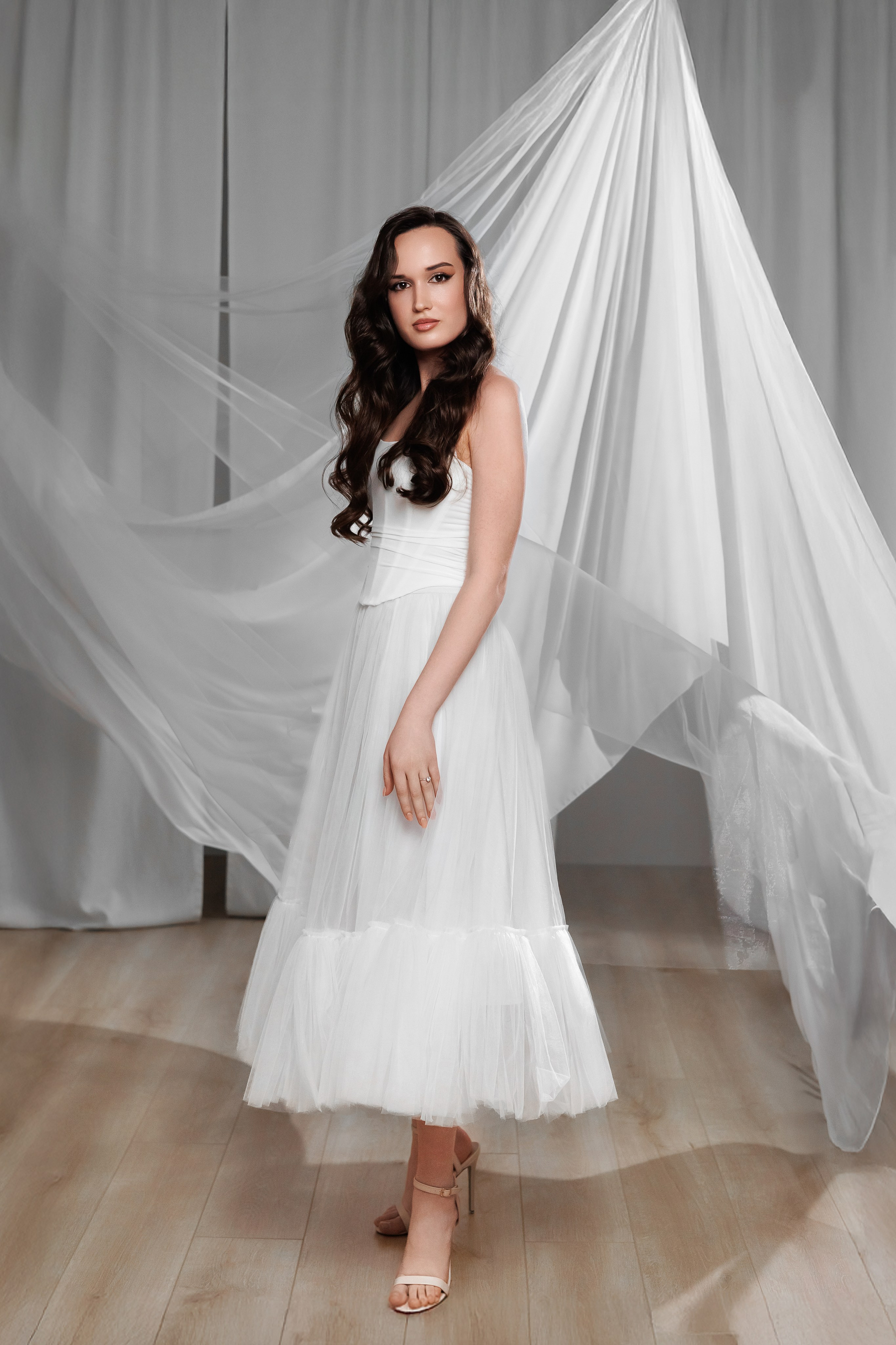 Юбка макси  из фатина. Пояс на резинке. Размер 44 