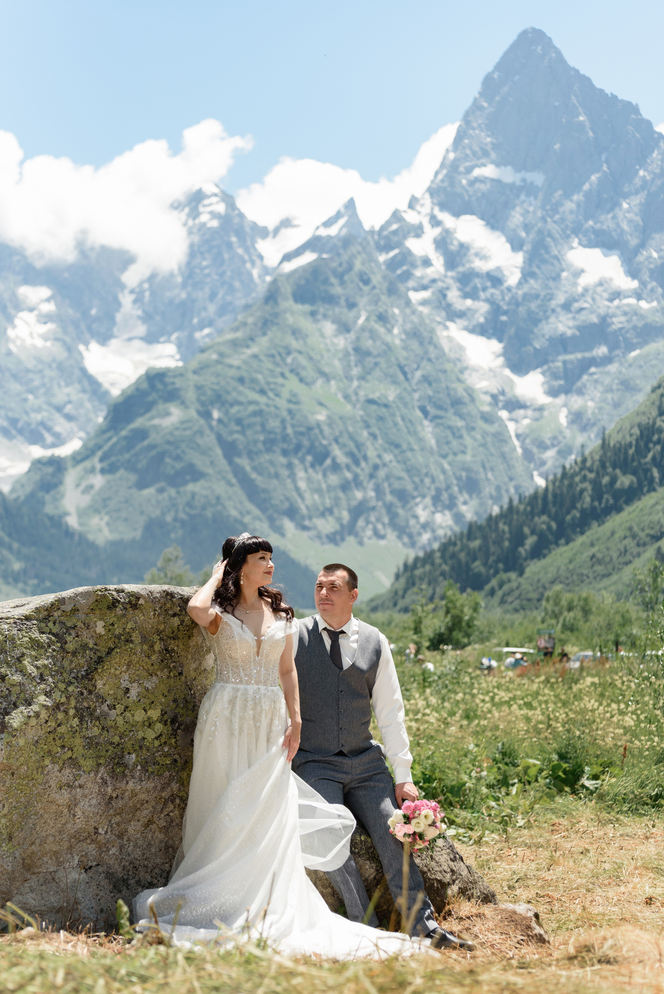 Свадьба Анжелики и Максима (Домбай). Свадебный и travel фотограф в Волгограде, Сочи, Домбае, Европе
