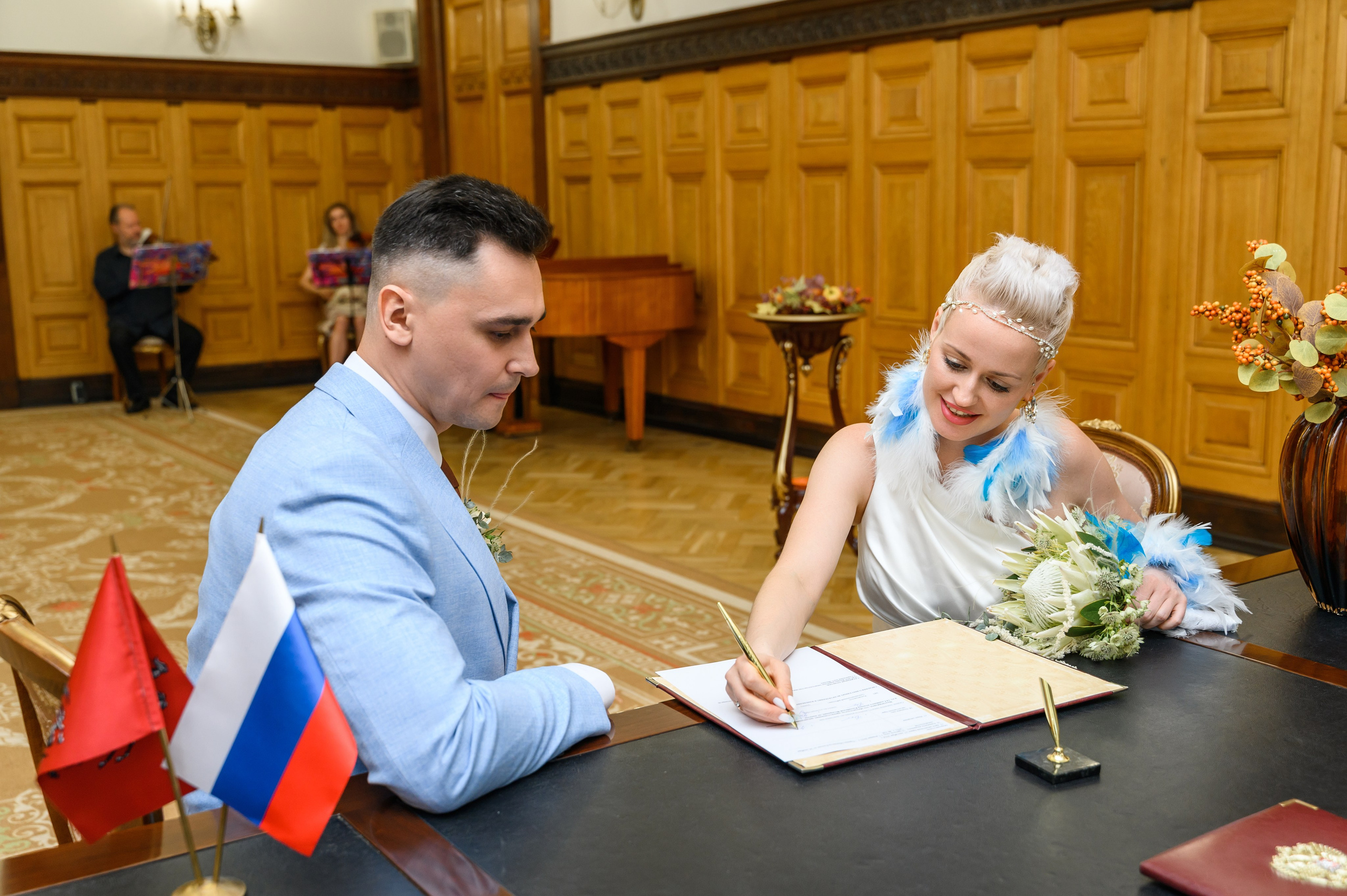 Свадебная фотосессия Дворец бракосочетания № 1. Свадебный фотограф Москва Юрий Кульман