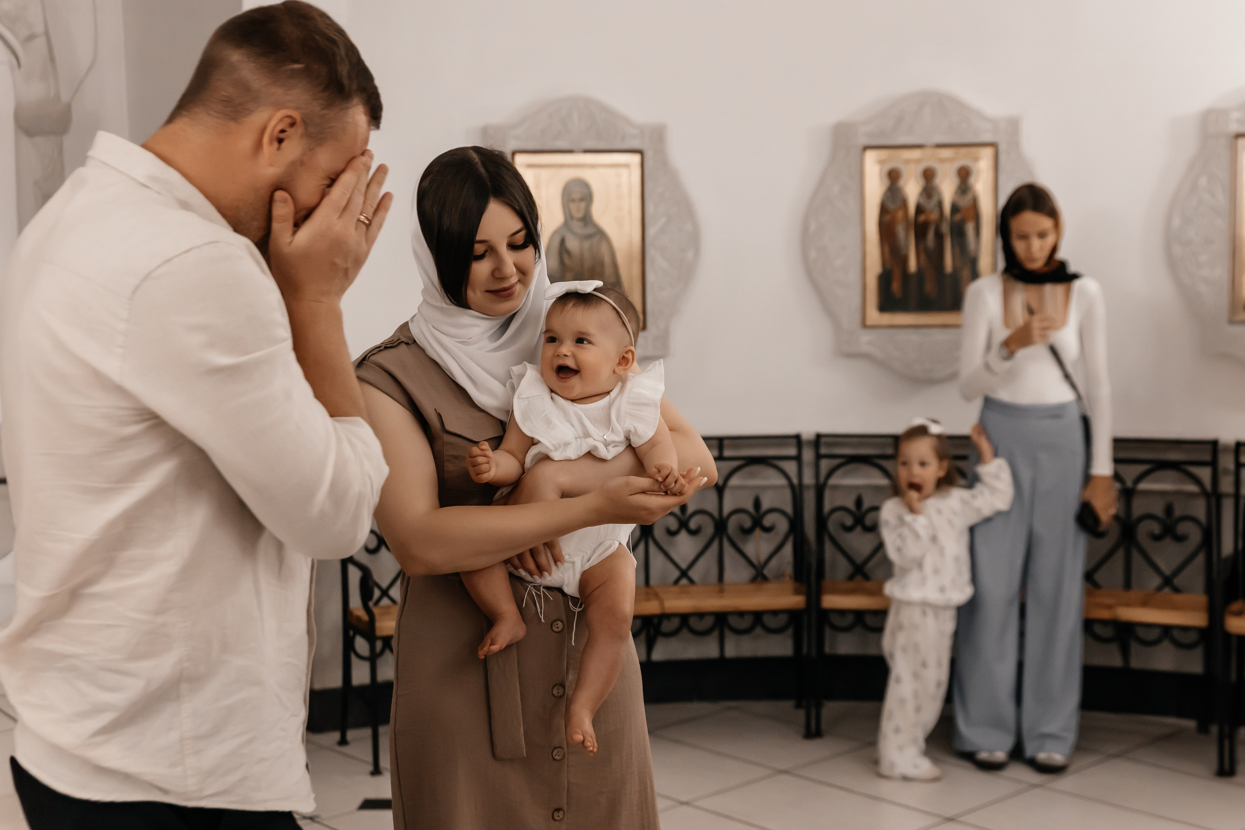 Крещение Ксении. Семейный фотограф Минск Усова Ольга