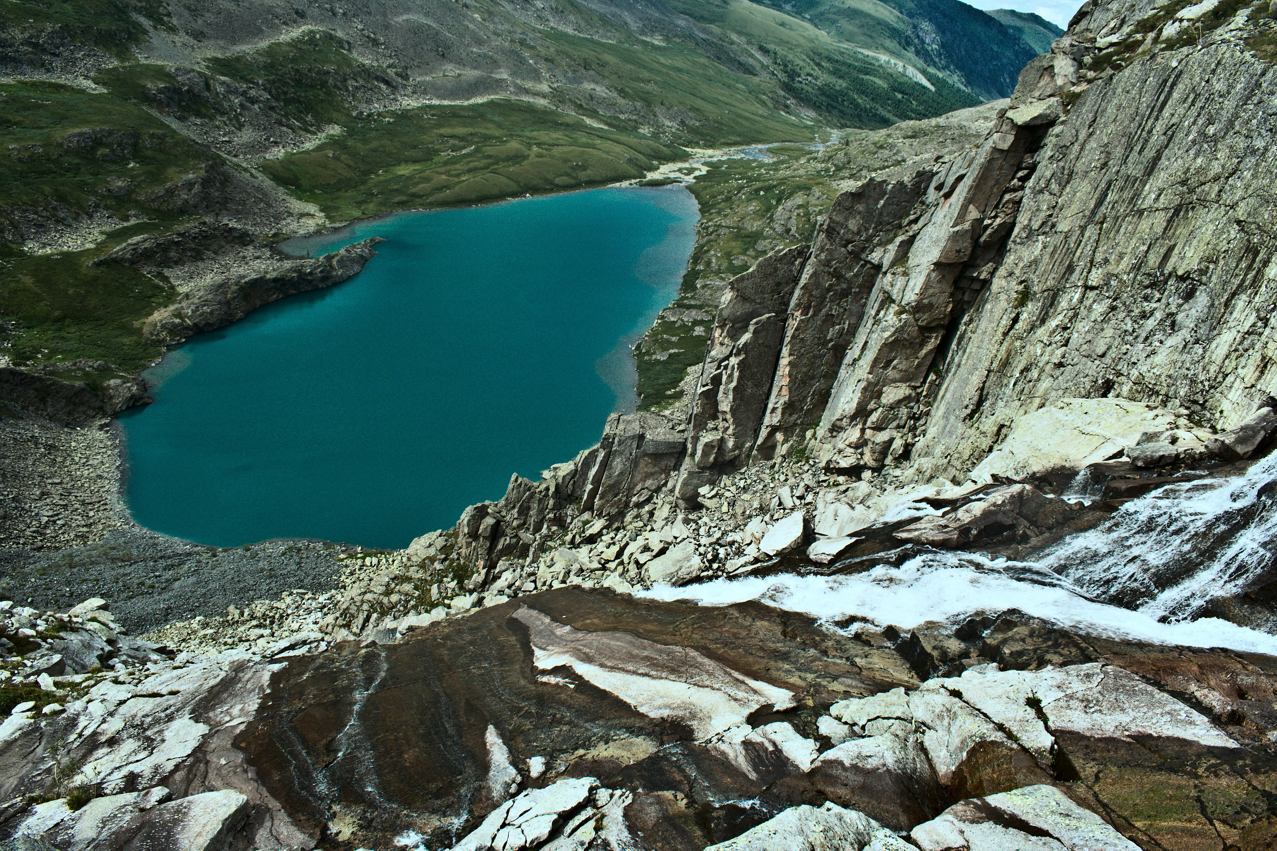 Озеро Акчан горный Алтай Пейзажная авторская фотография
