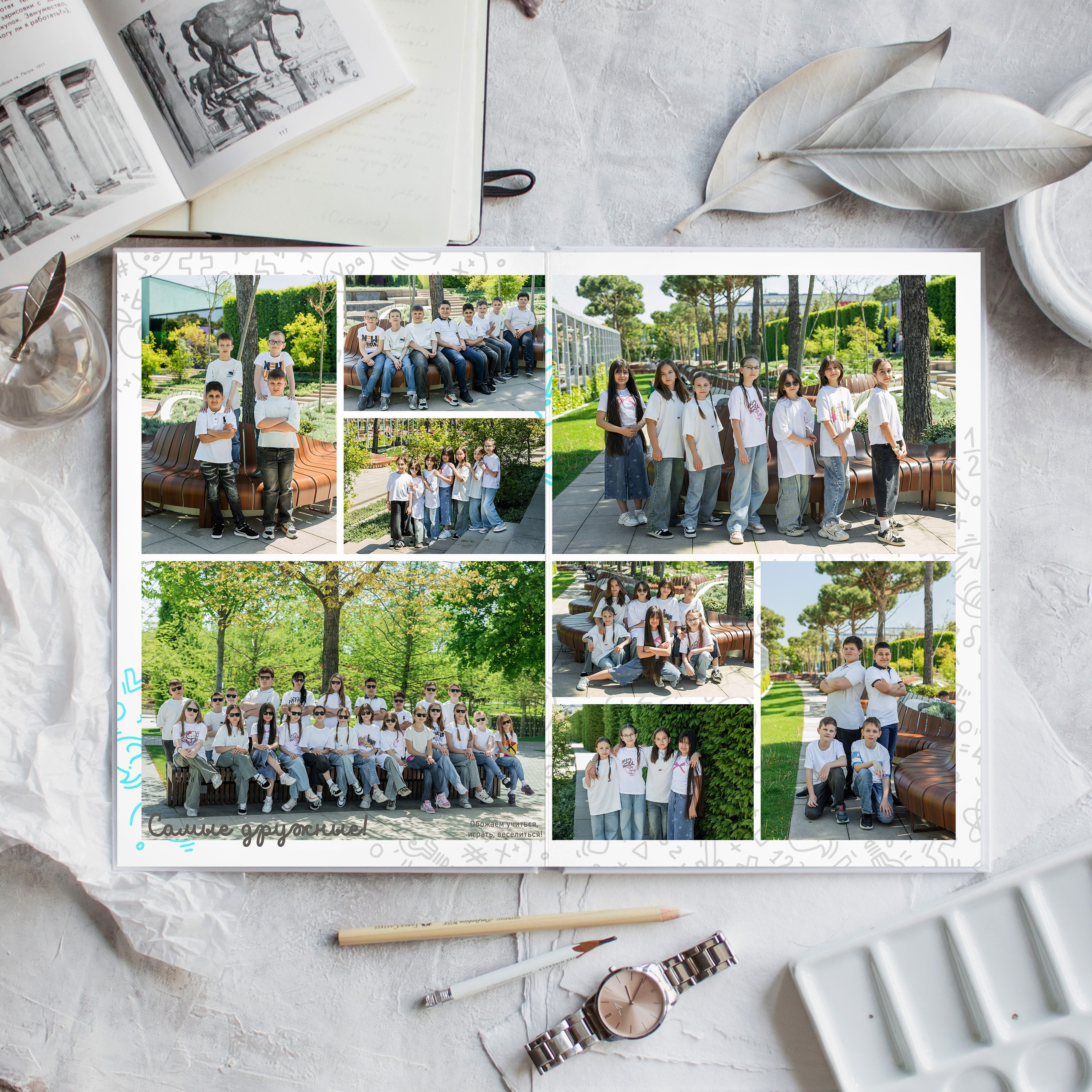 Альбом 4 класса (4 разворота). ФОТОГРАФ ВЫПУСКНЫХ АЛЬБОМОВ в Краснодаре Ворчик Татьяна