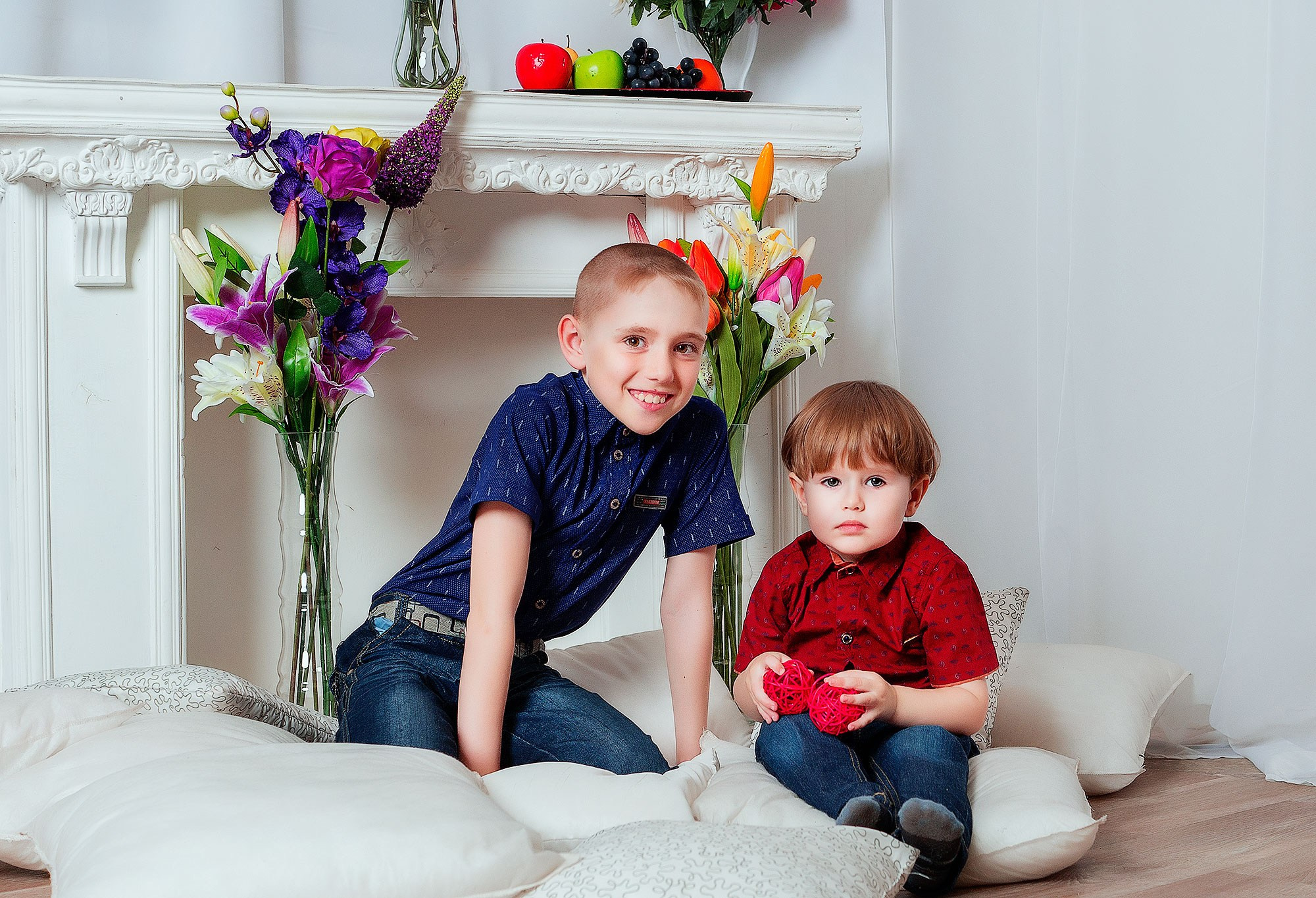 Семейная съёмка в студии. Семейный фотограф г. Новокузнецк Юлия Машникова