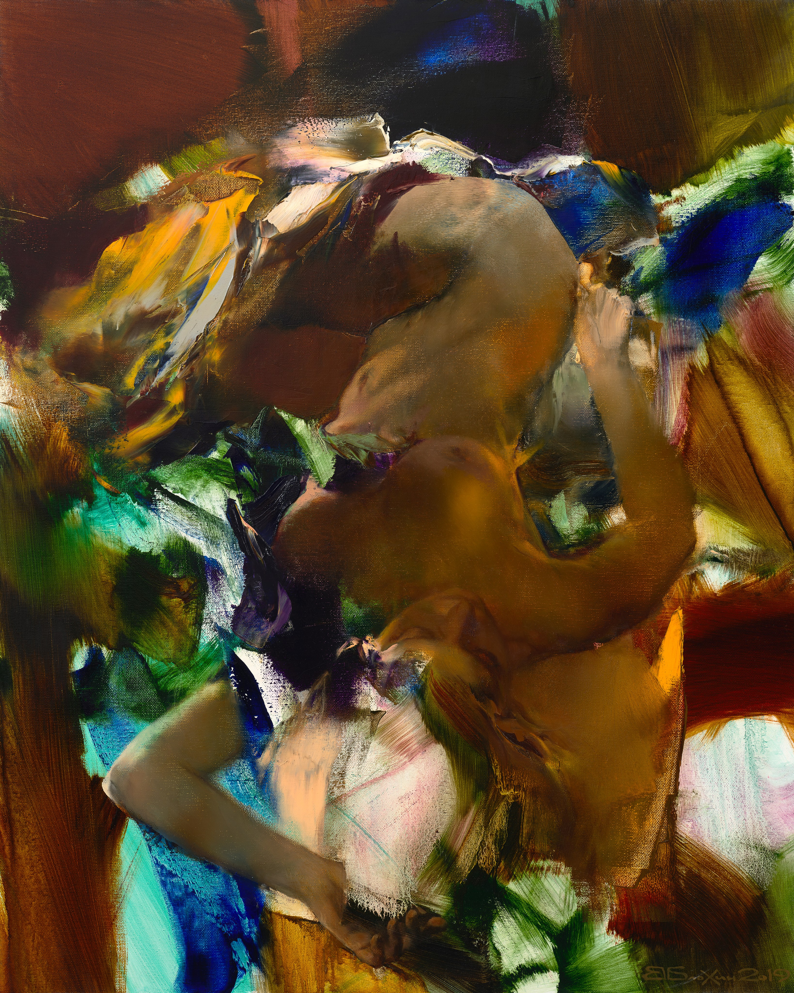 «Спящая» - художник Валерий Блохин (холст, масло, 100x80см, 2019)