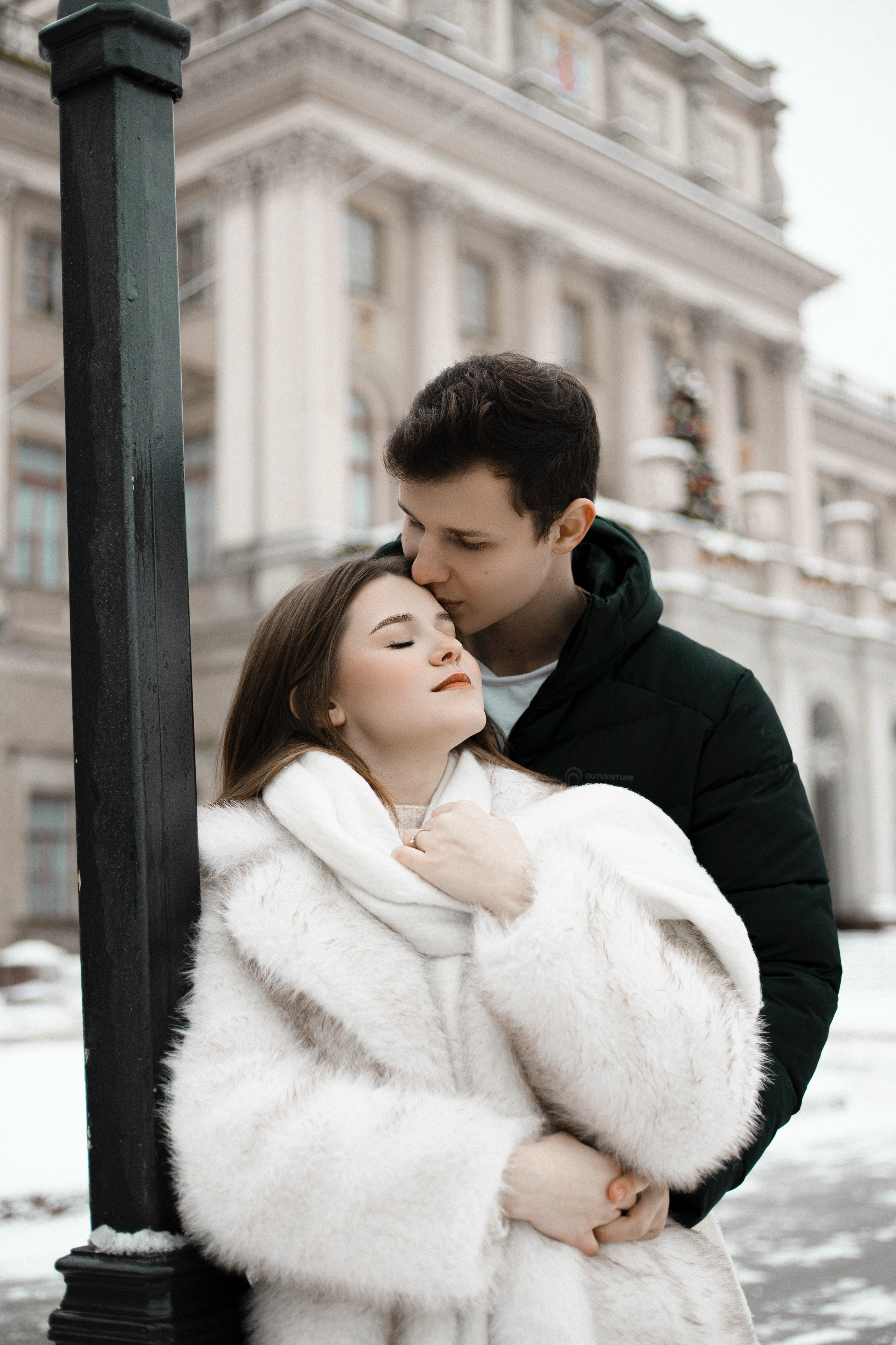 Lovestory: зимняя Исаакиевская площадь