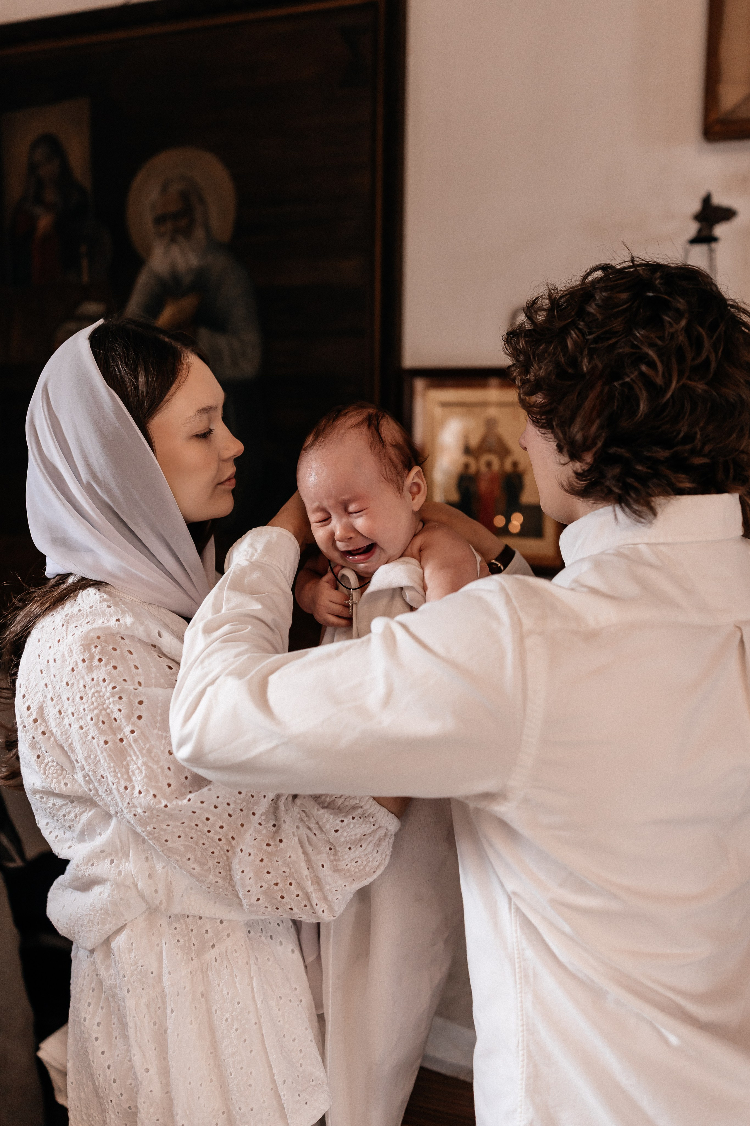 Крещение Артема. Семейный фотограф Минск Усова Ольга