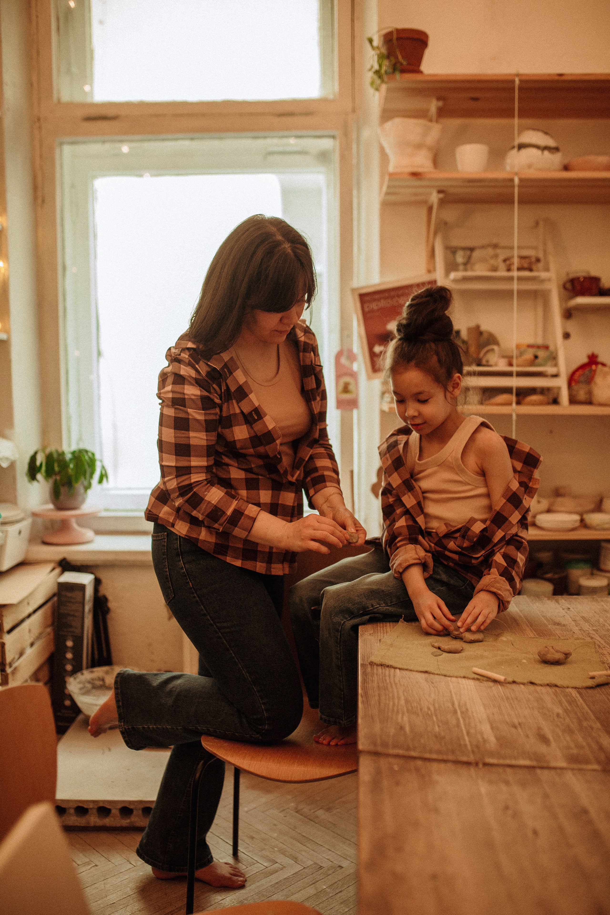 Дина & София гончарная. Семейный и Свадебный фотограф в Санкт-Петербурге Плохая Екатерина
