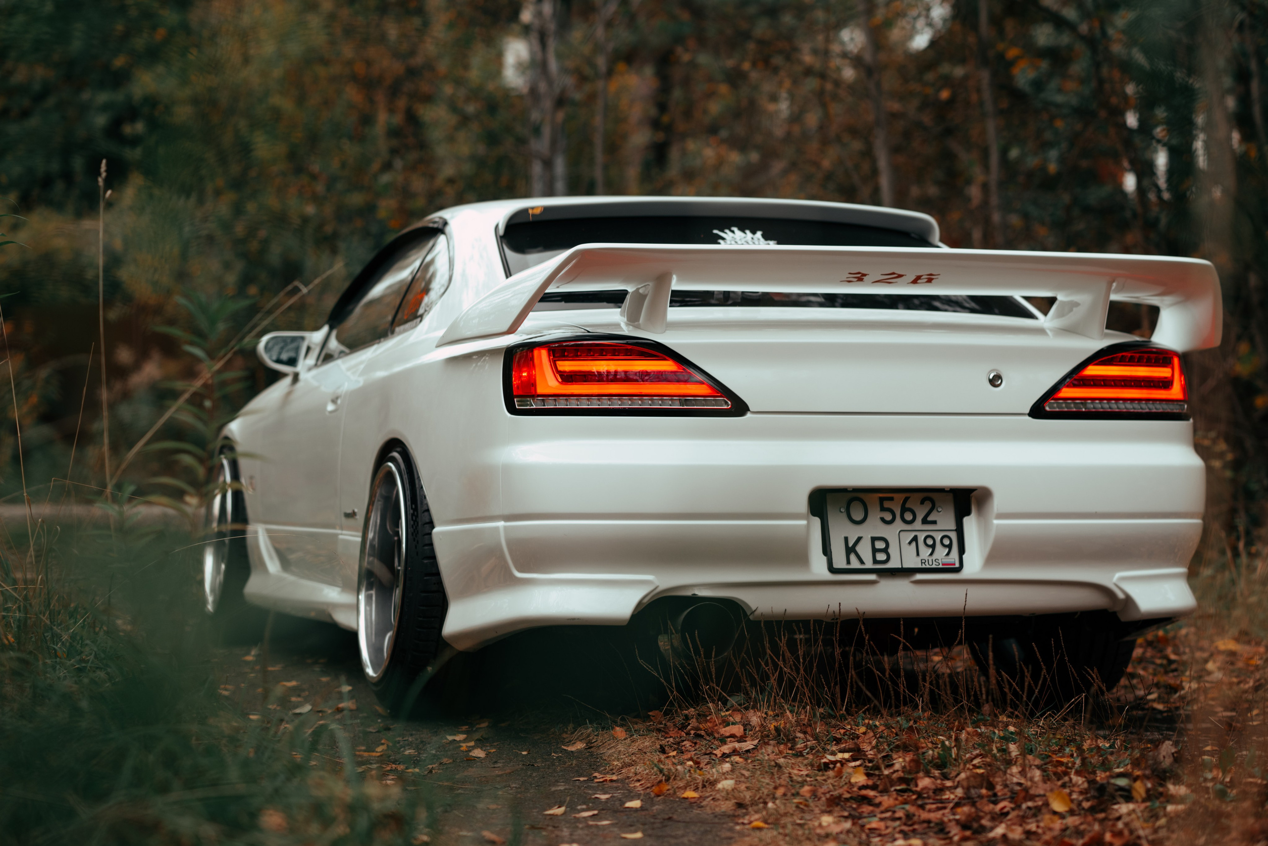 White Silvia new headlight. DeLorein