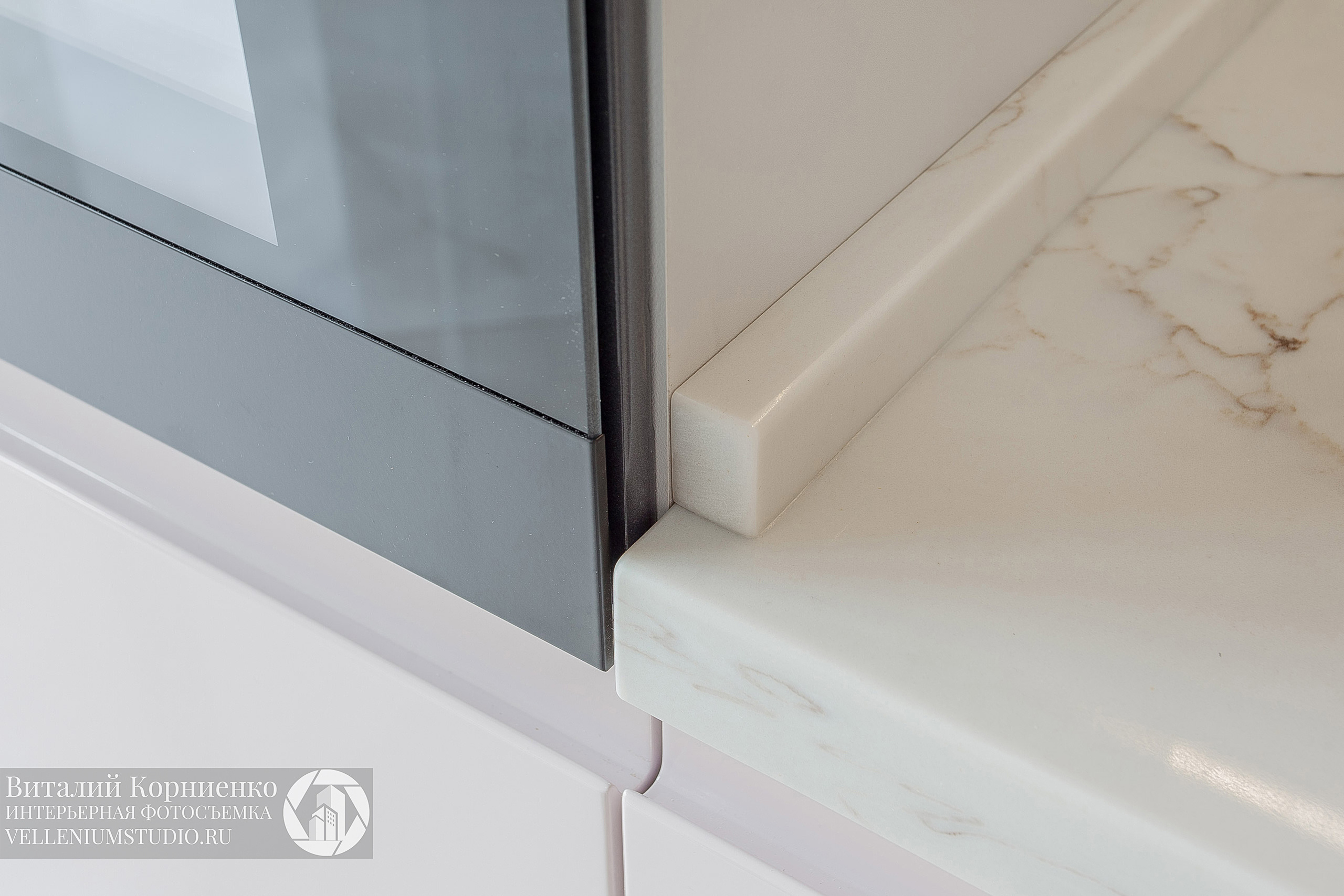 Фотосъемка нежной кухни на гидрострое. Интерьерный фотограф Краснодар: профессионально по доступным ценам