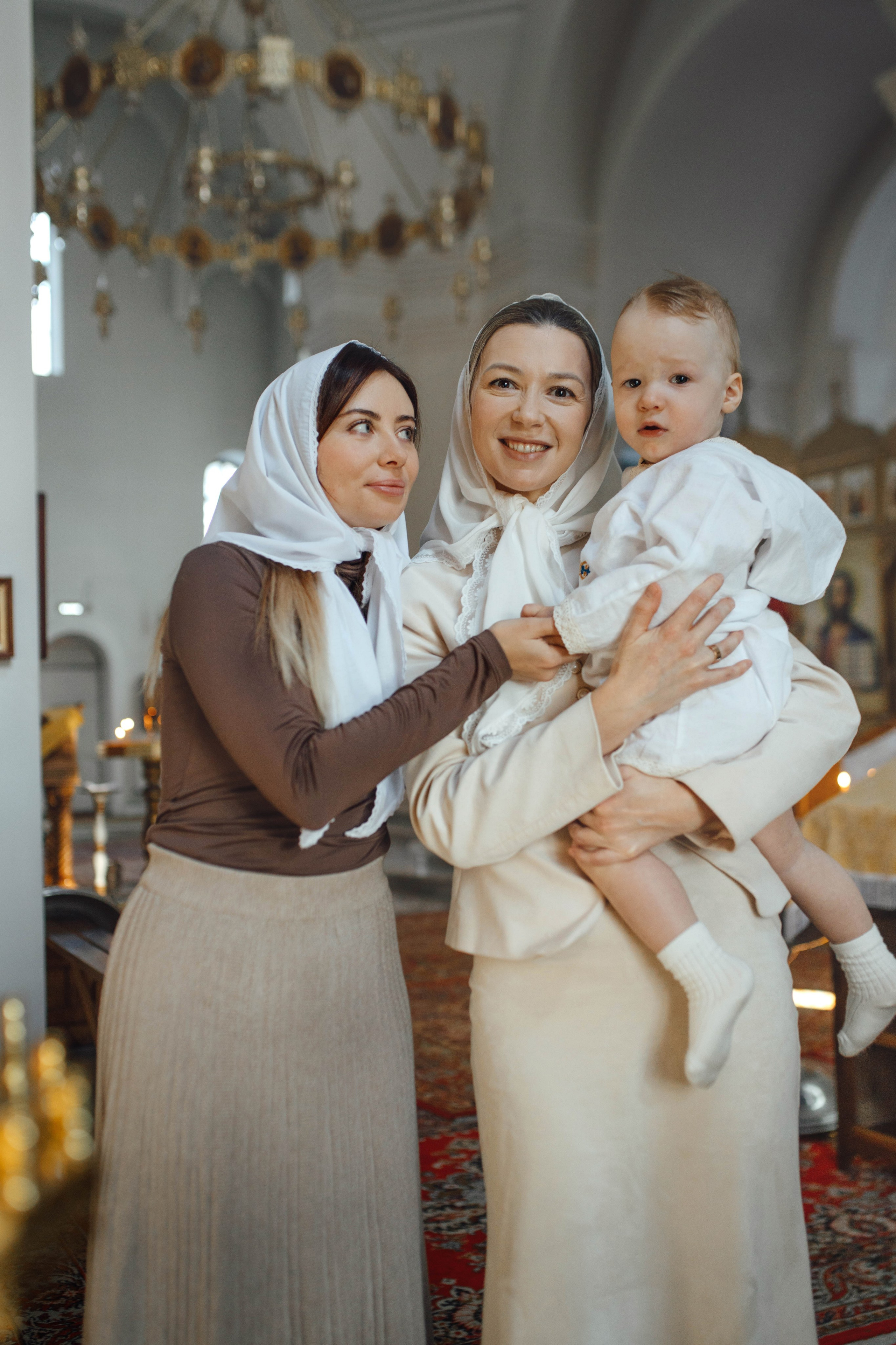 Таинство крещения Льва, храм Вознесения Господня, Ждановичи, февраль 2025