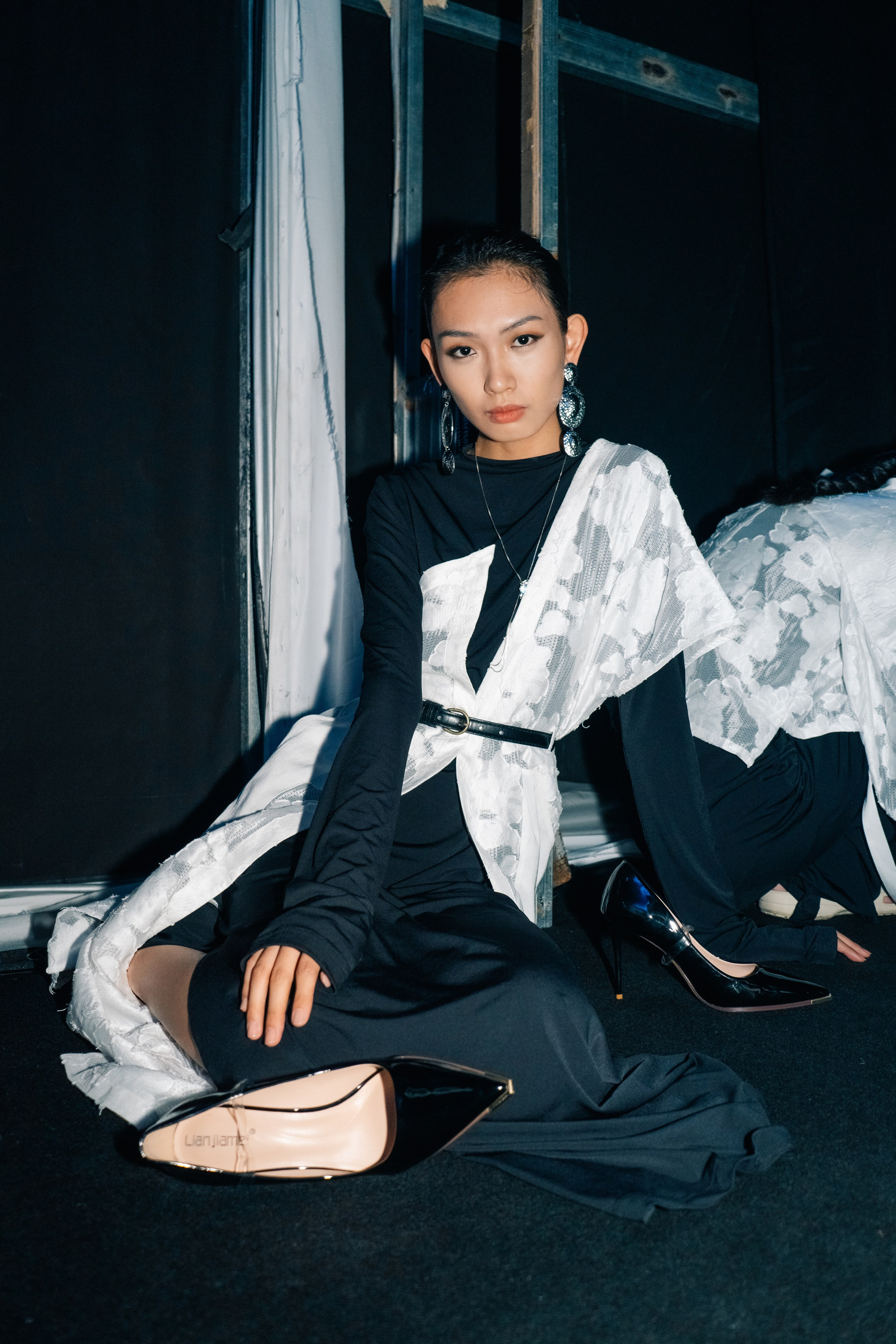 Backstage at Beijing Fashion