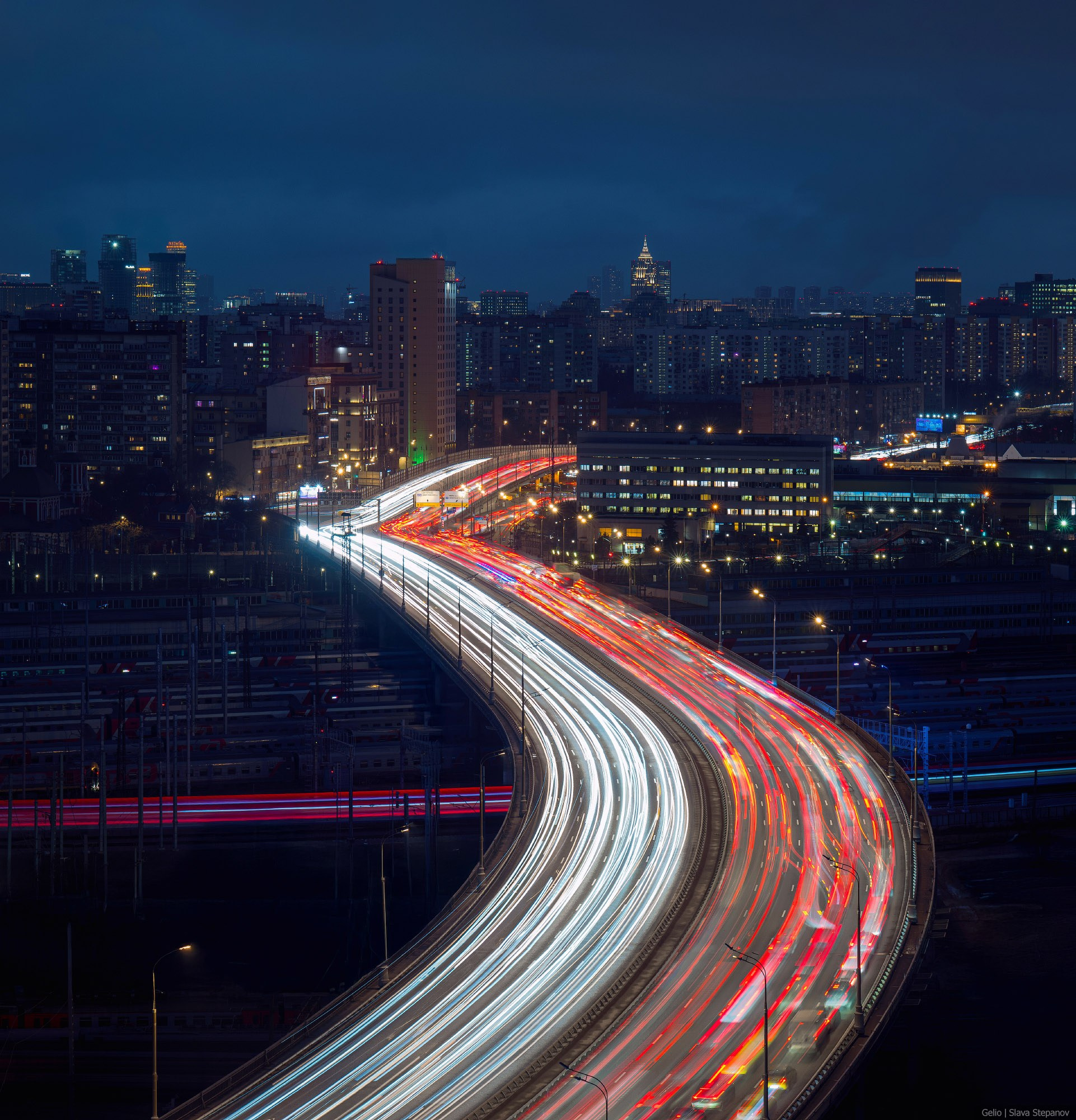 ТТК, ночное движение, пробки