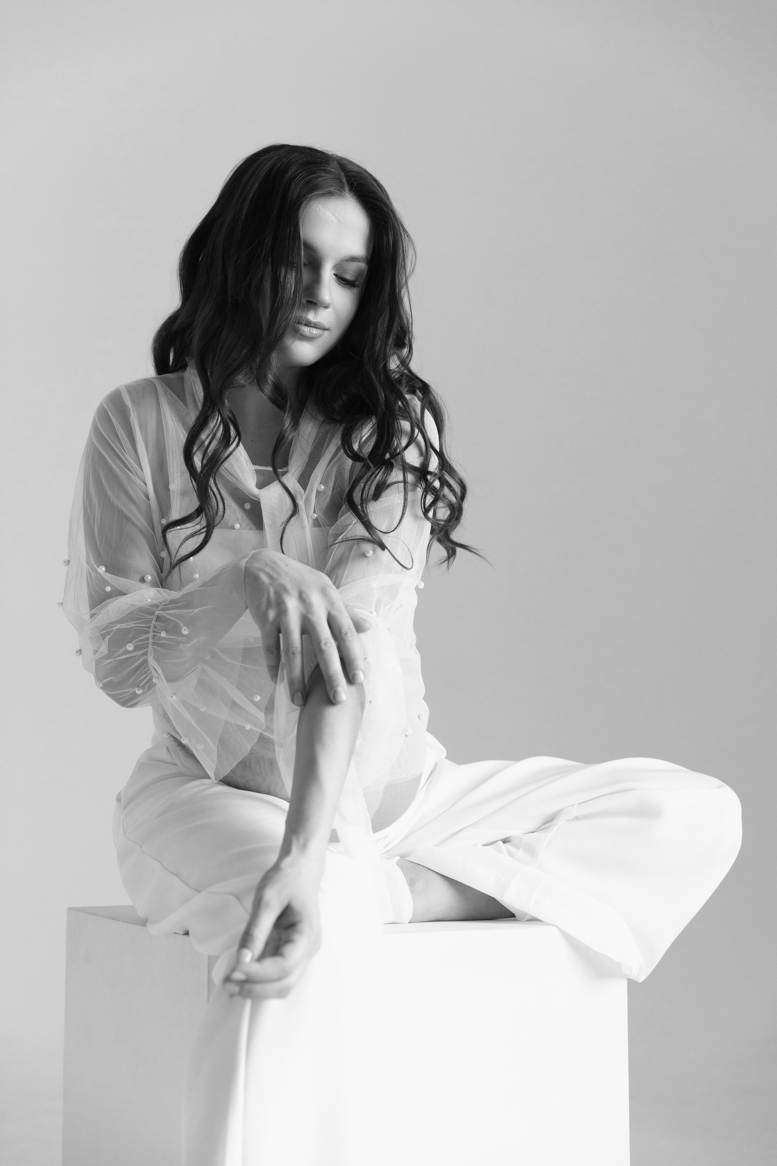 Беременность. Фотограф Мария Щеголькова. Чувственный женский портрет