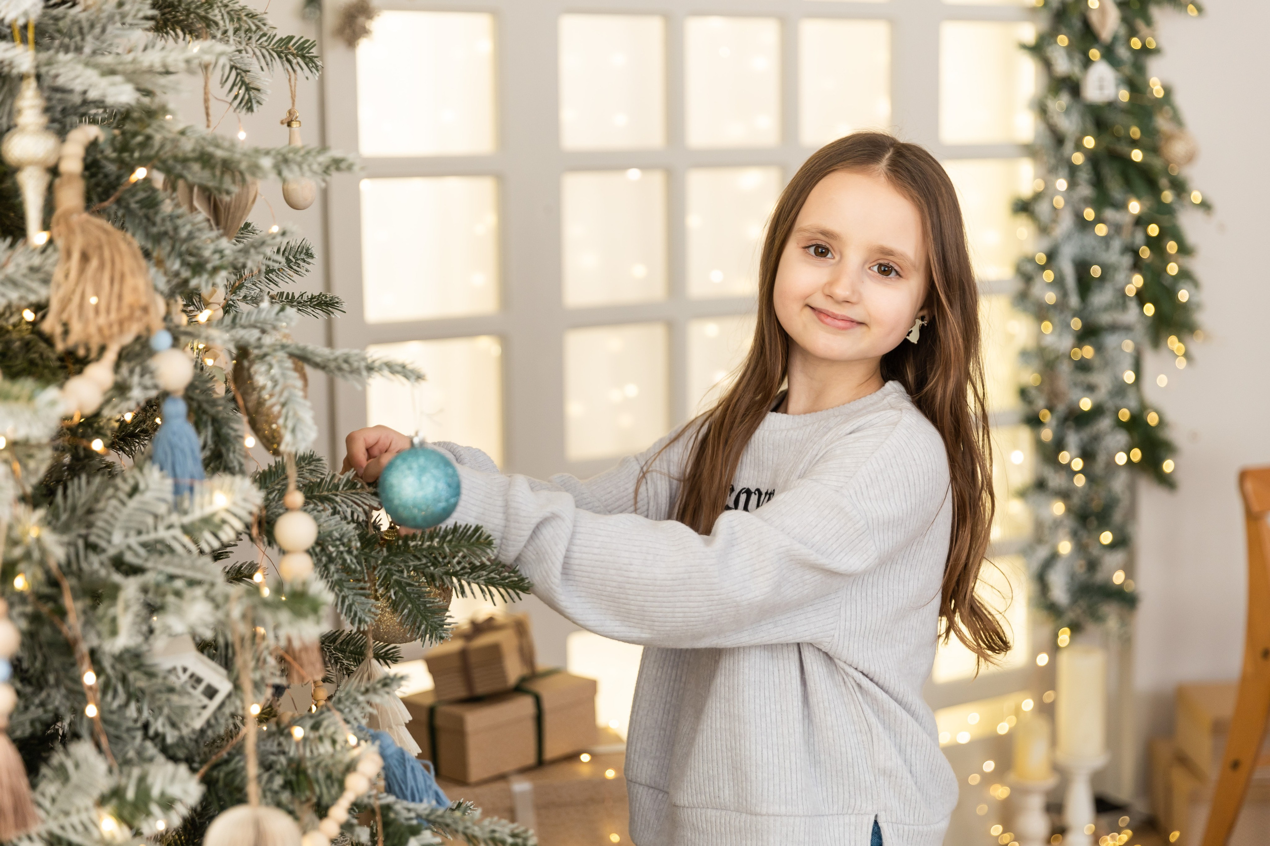 Новогодняя фотосессия в студии 4 класс. Семейный, детский, школьный фотограф в Благовещенске Яна Белоусова