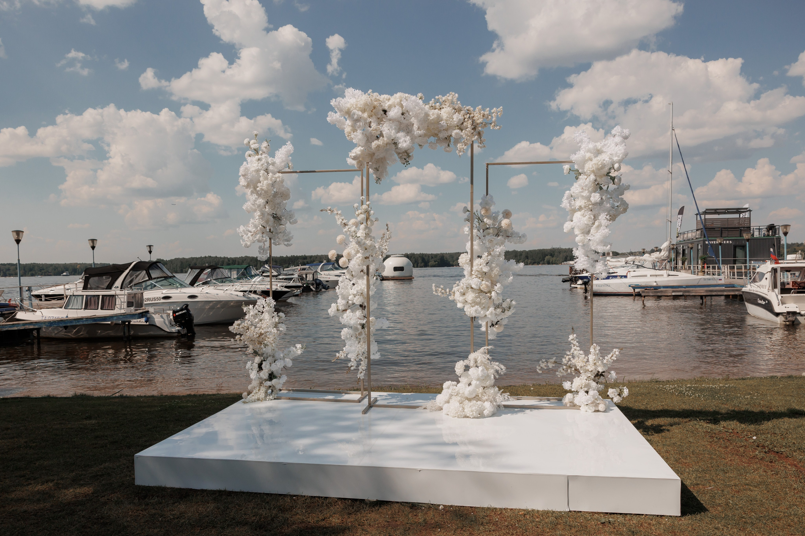 Ольга и Вадим, яхт-клуб «Портофино». Свадебный и репортажный фотограф (Москва, Королев и другие)