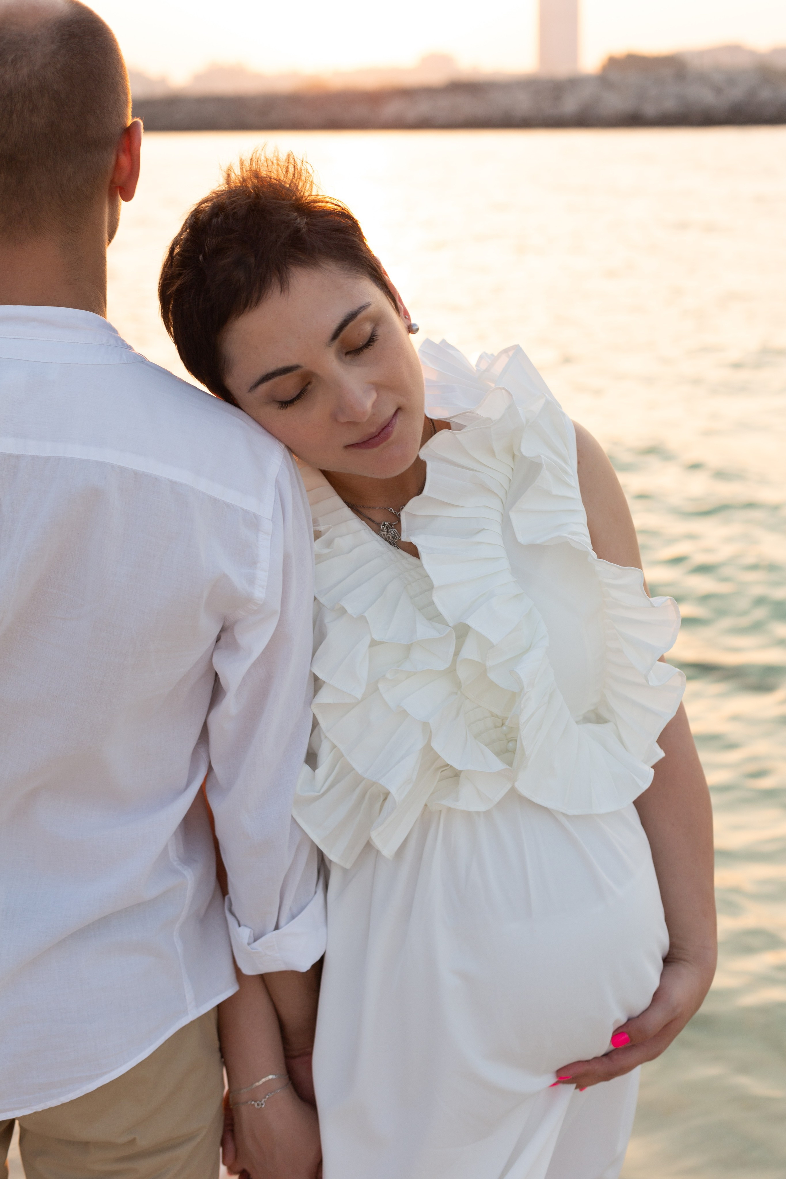 Classic Elegant Pregnancy Photoshoot in Dubai