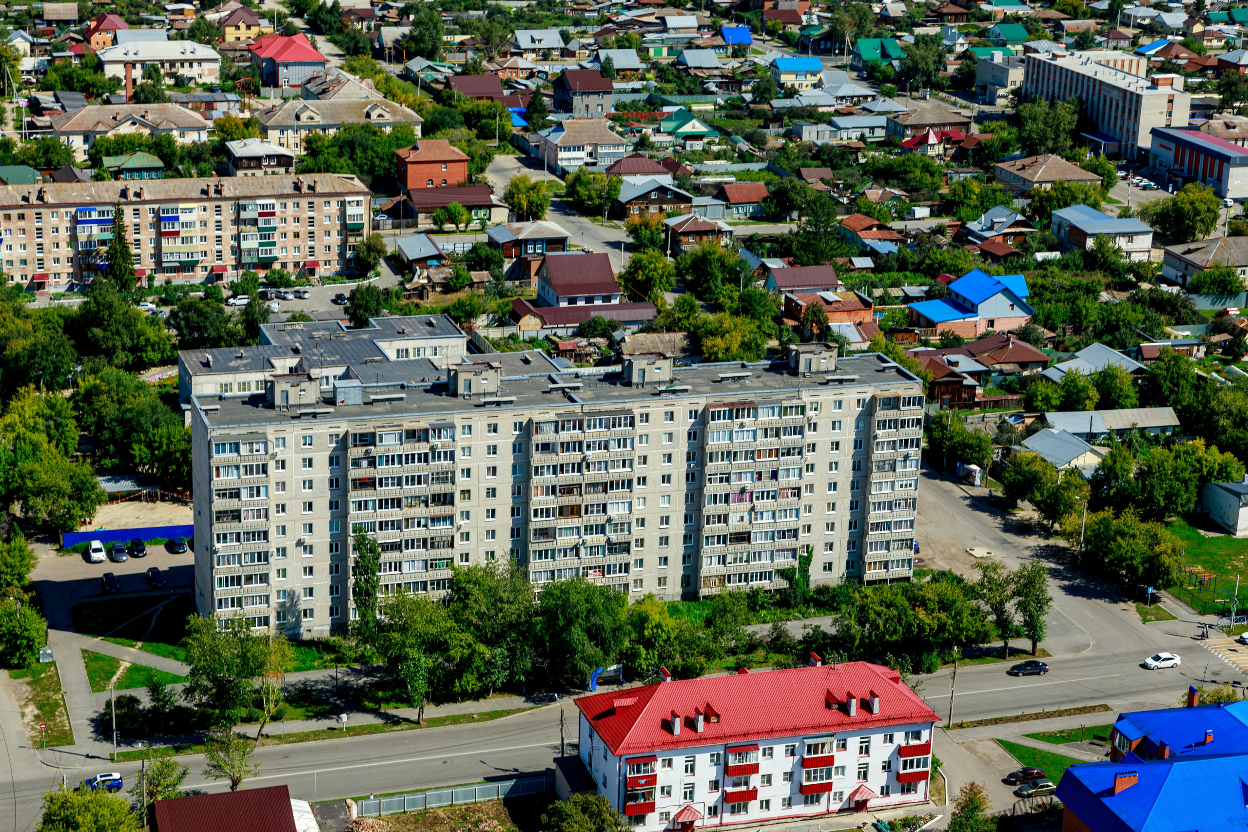 Город с высоты птичьего полёта. Фотограф Андрей Гузеев
