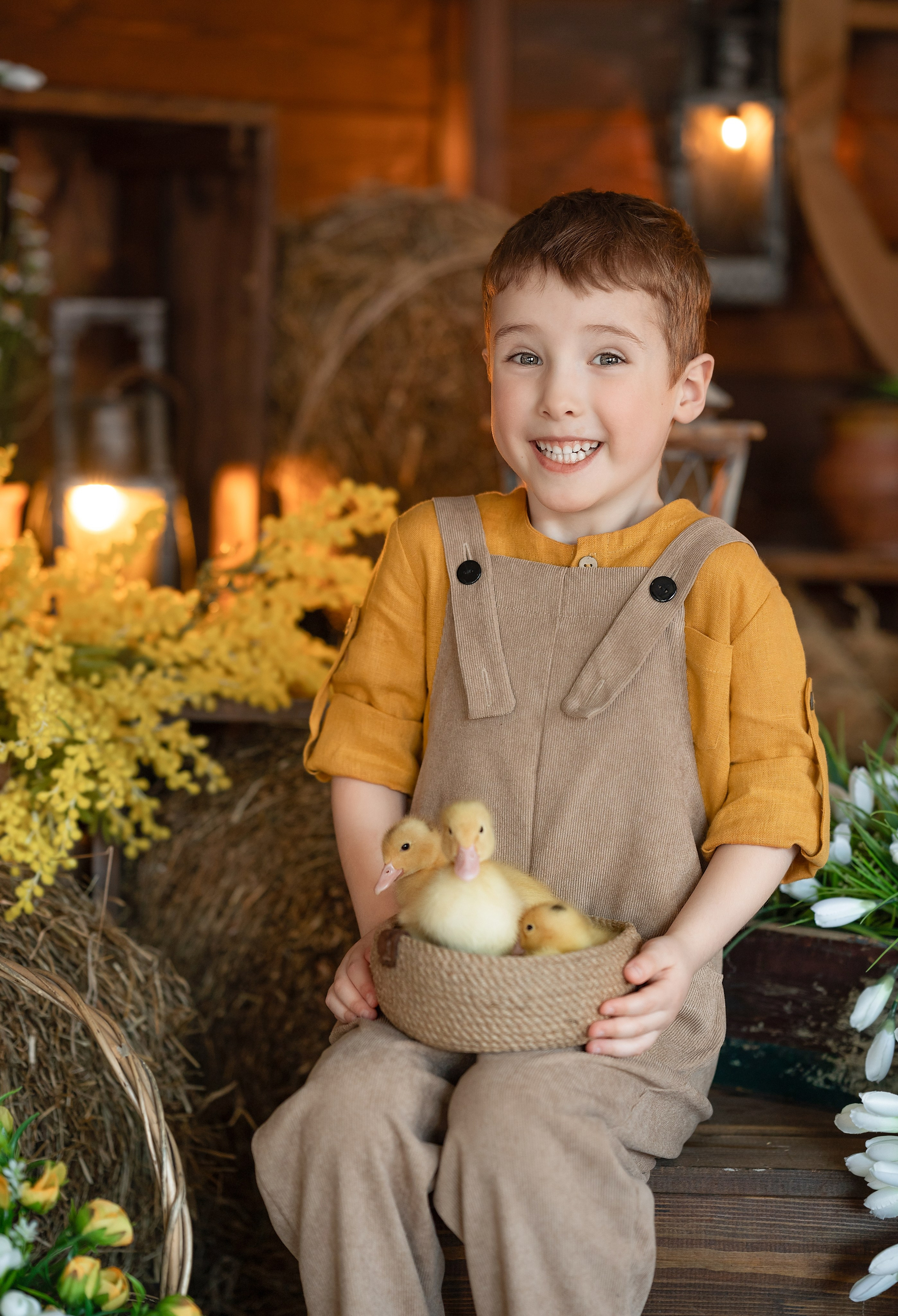 Фотосессия с утятами в Студии Леонардо. Детский и семейный фотограф г. Москва Оксана Катаджи