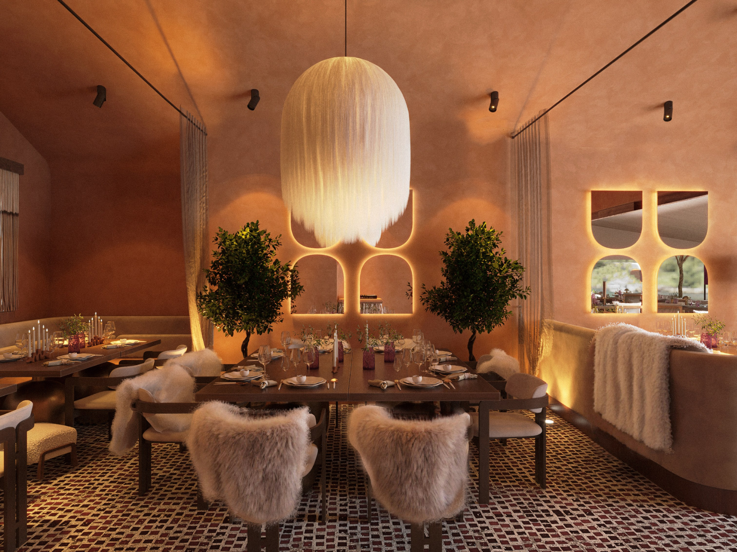 Ресторан Tbilisi. Юлия Григорьева — 3D визуализатор