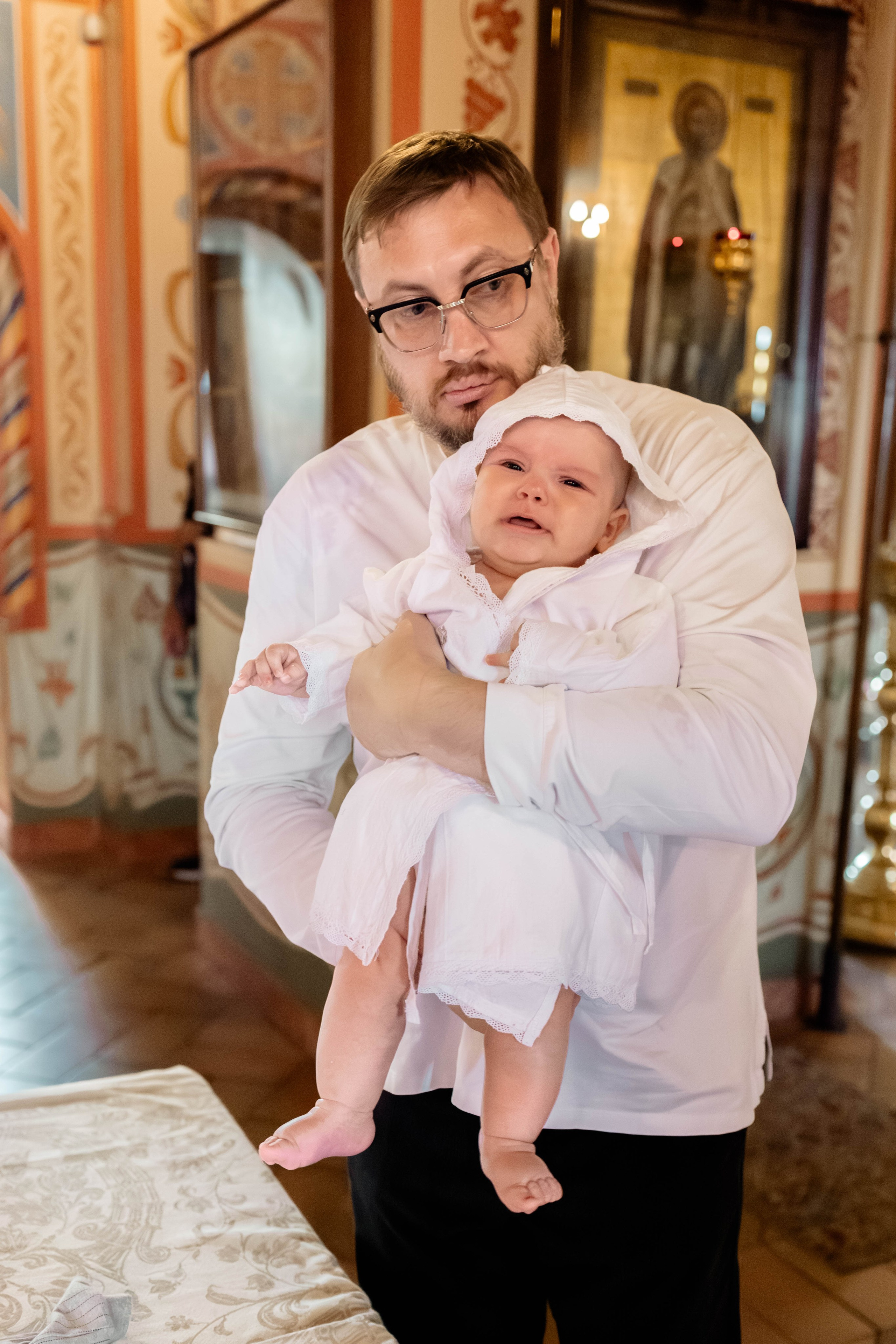 Таинство Крещения Евгения. Фотограф новорождённых Newborn Москва