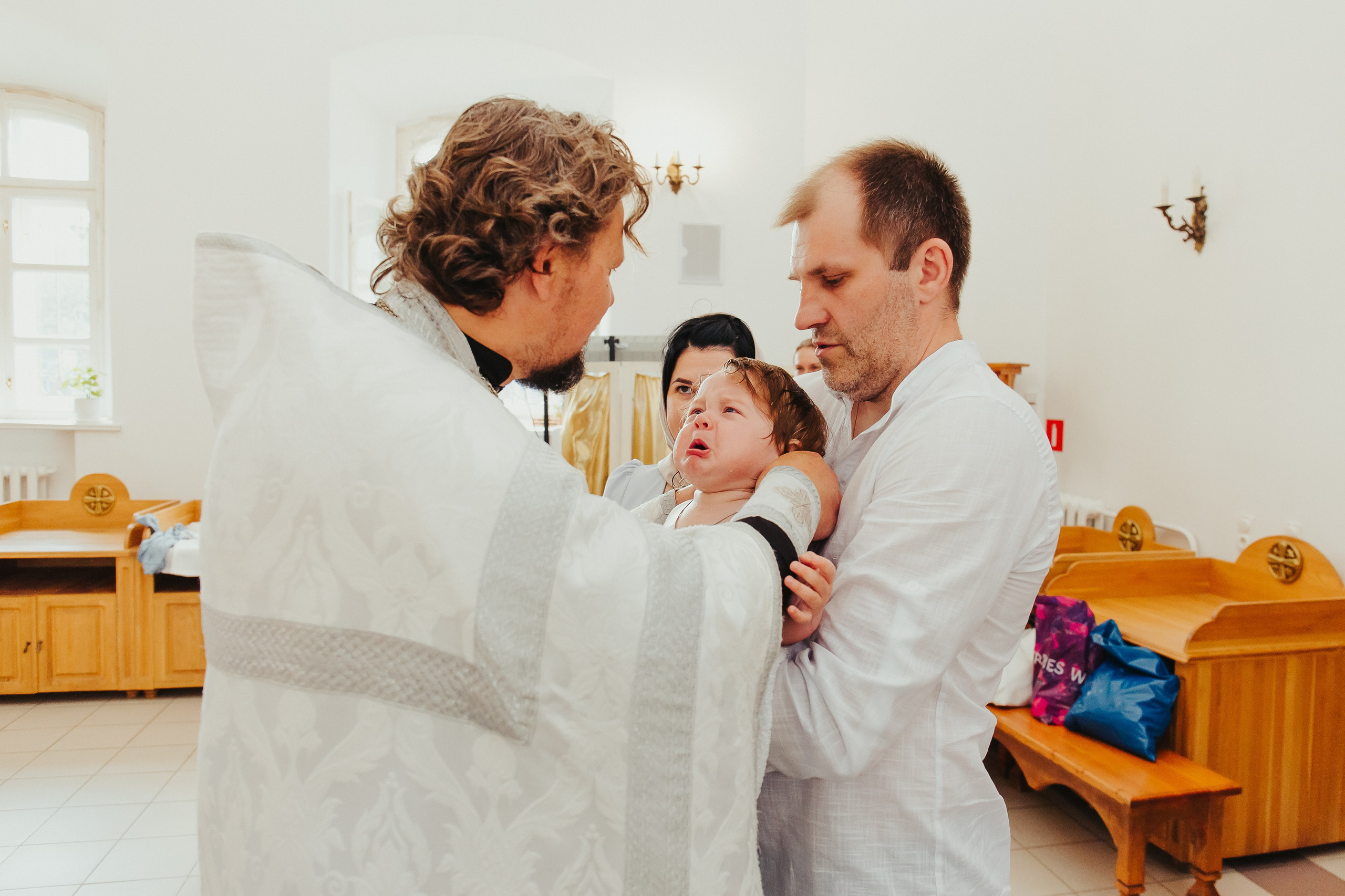 Фотосъемка Крещения ребенка. Фотограф новорожденных и детский в Сергиевом Посаде Кругликова Юлия