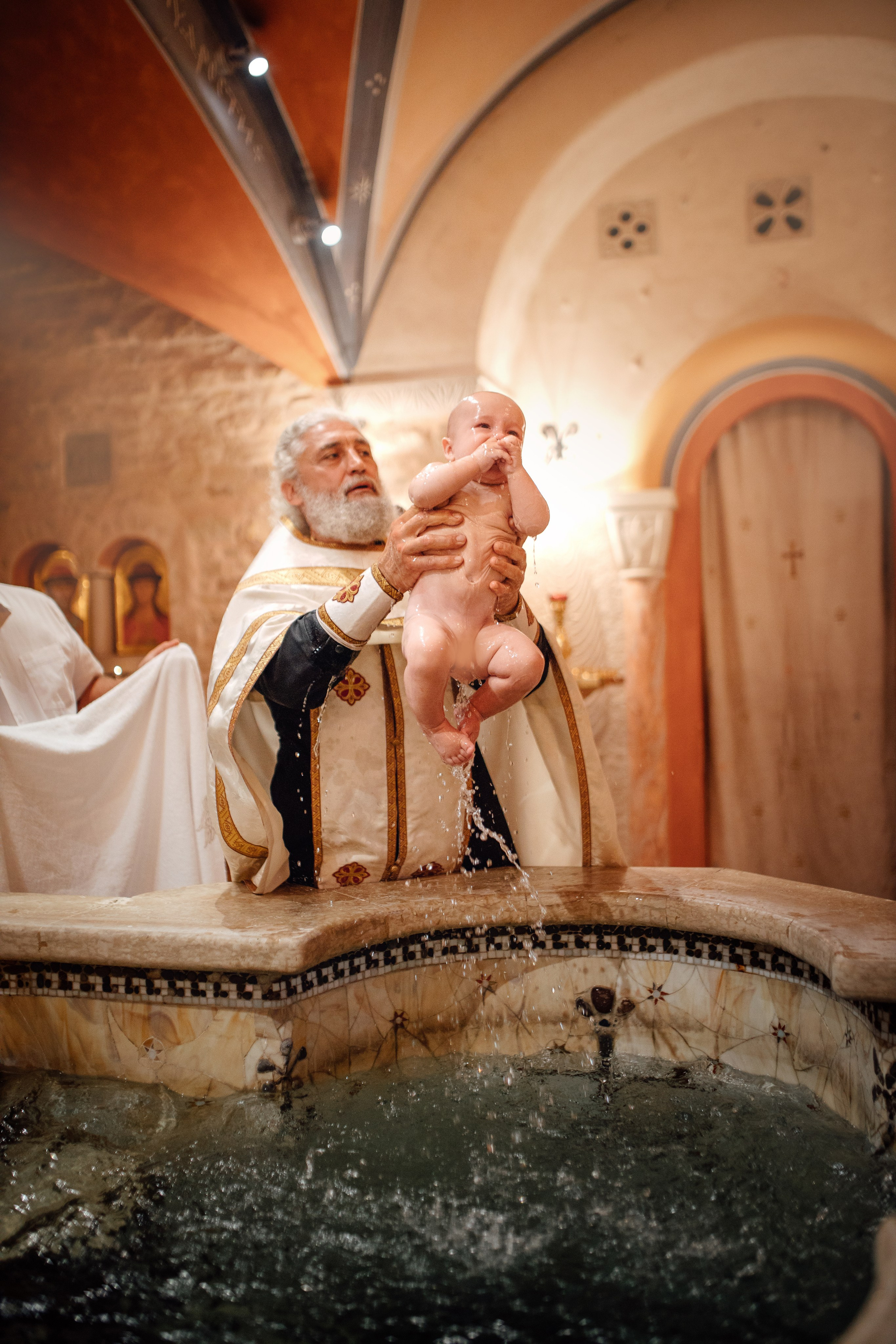 Крещение Егора (Георгия) Державный храм, св. Елисаветенского монастыря, Новинки, август 2024