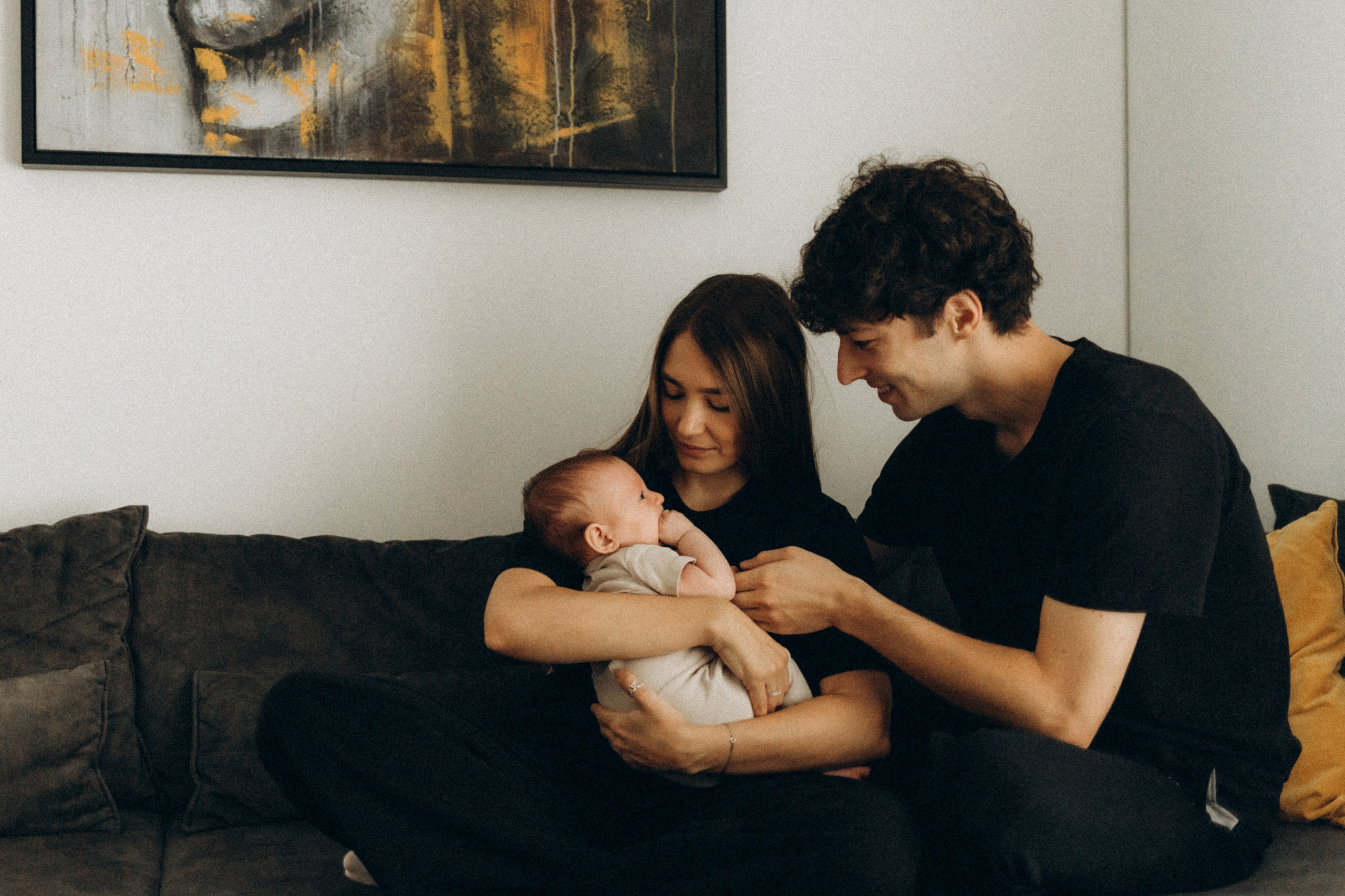 Малышка Полина. Анастасия Кацуба. Фотограф материнства и семейный фотограф. Валенсия