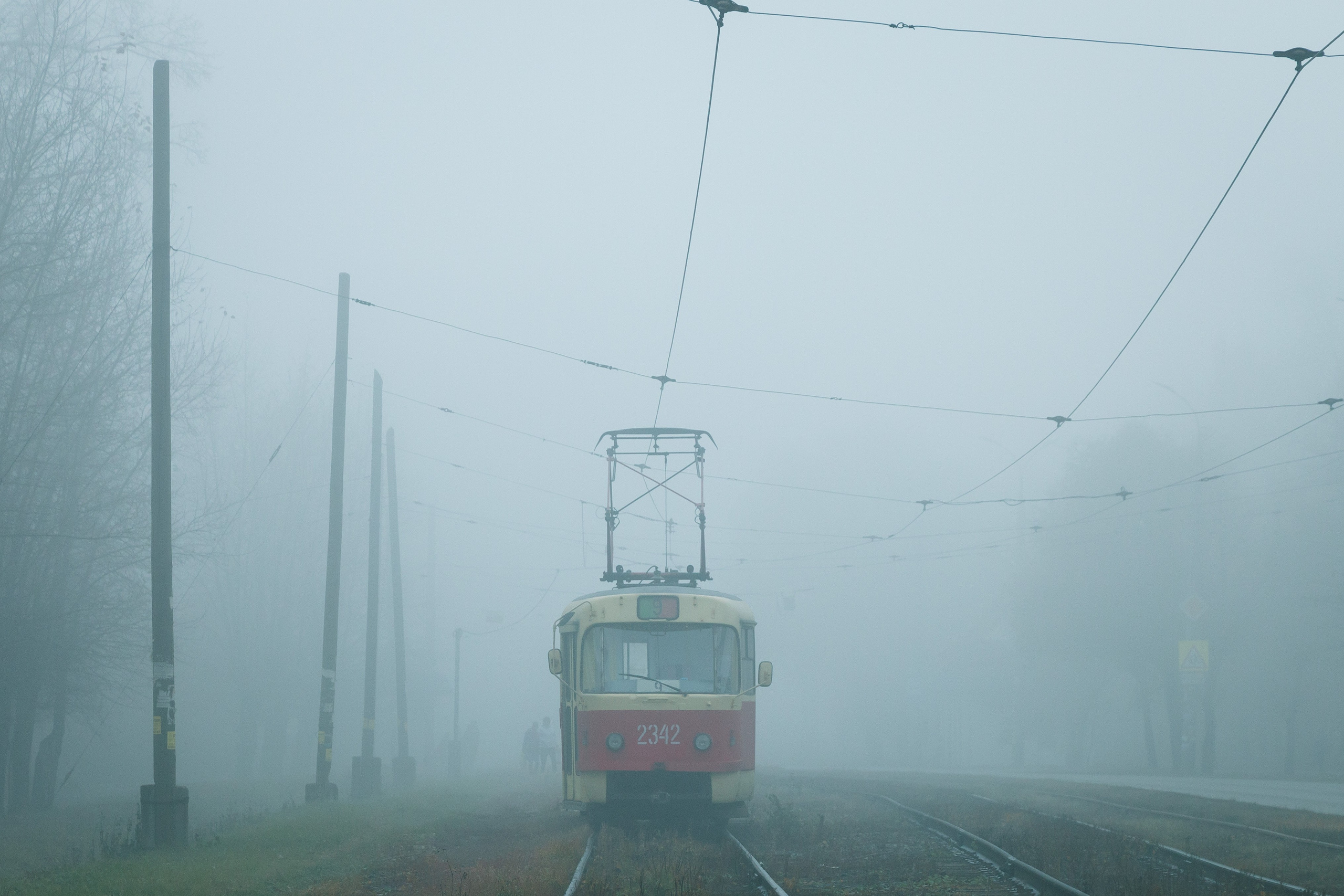 Трамвай в тумане. Ижевск