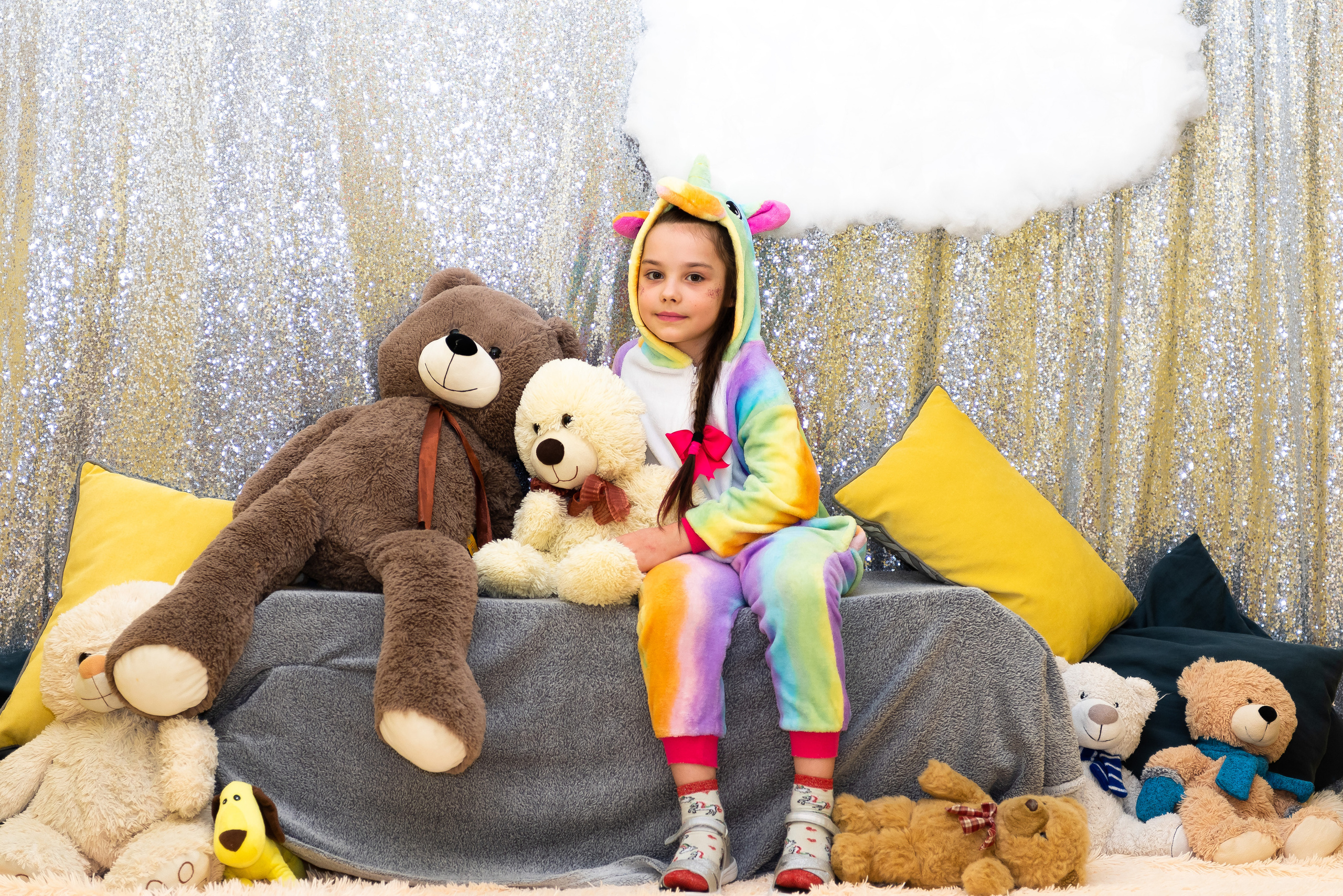 Пижамная вечеринка в игровом центре. Репортажный фотограф в Москве Alena Sfotkaet