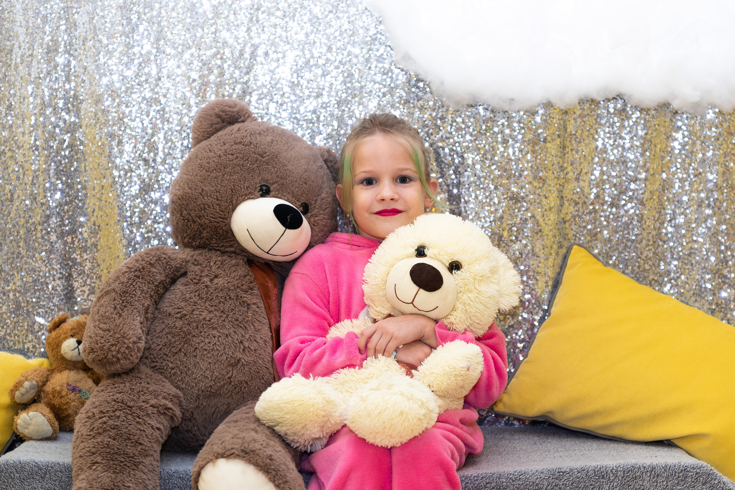 Пижамная вечеринка в игровом центре. Репортажный фотограф в Москве Alena Sfotkaet