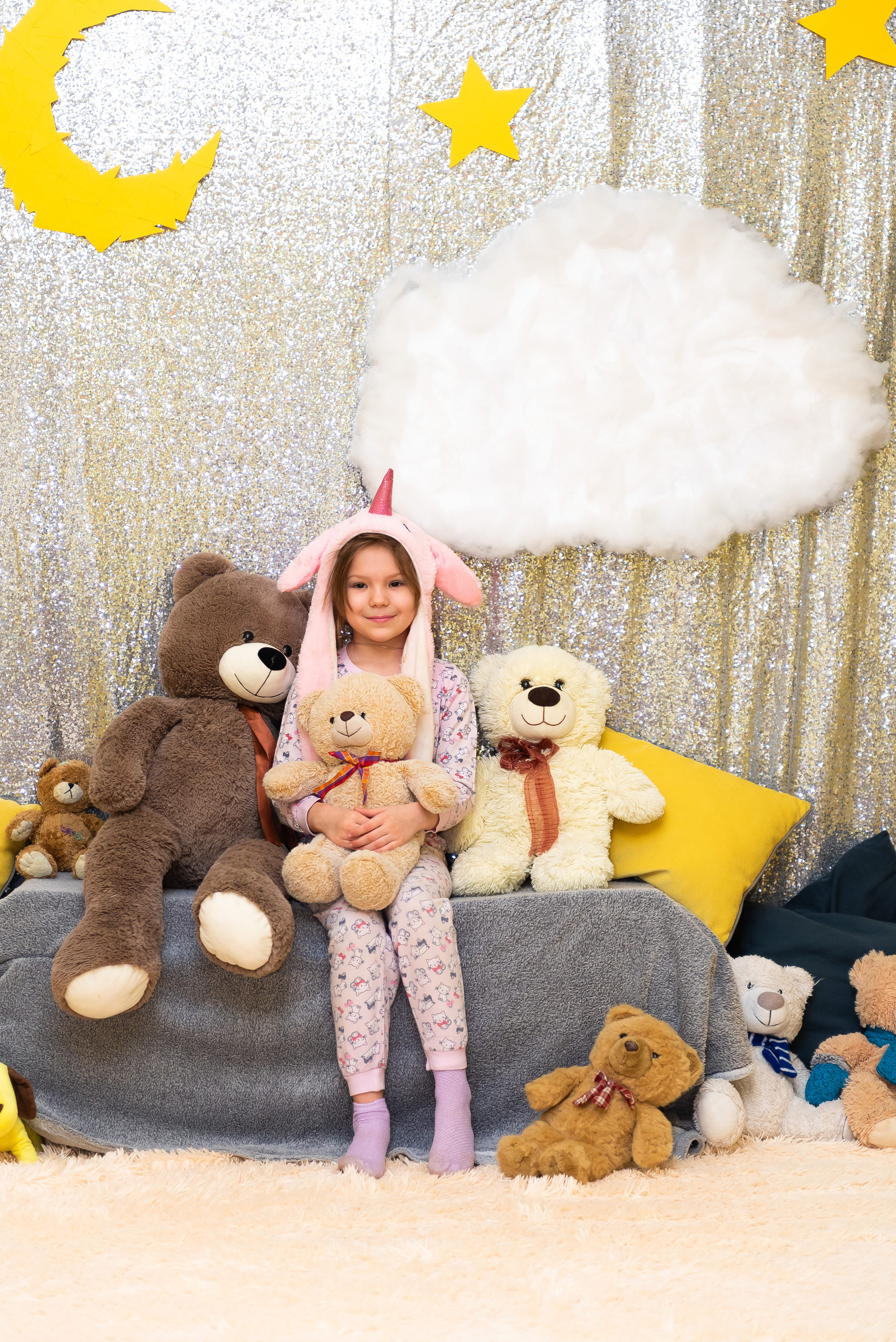 Пижамная вечеринка в игровом центре. Репортажный фотограф в Москве Alena Sfotkaet