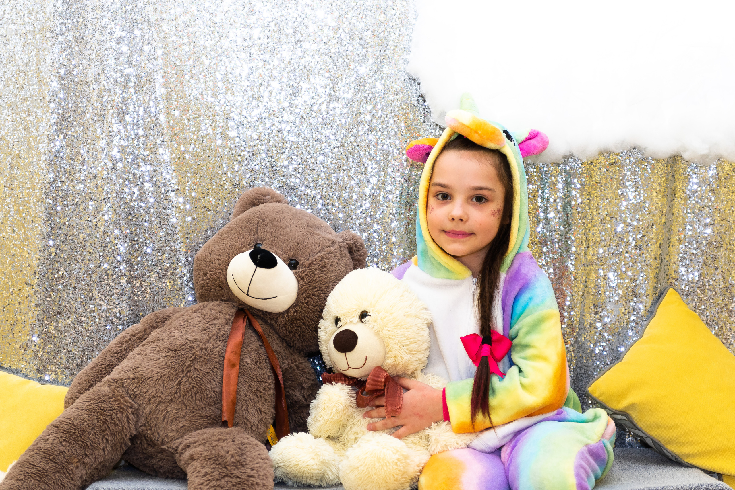 Пижамная вечеринка в игровом центре. Репортажный фотограф в Москве Alena Sfotkaet