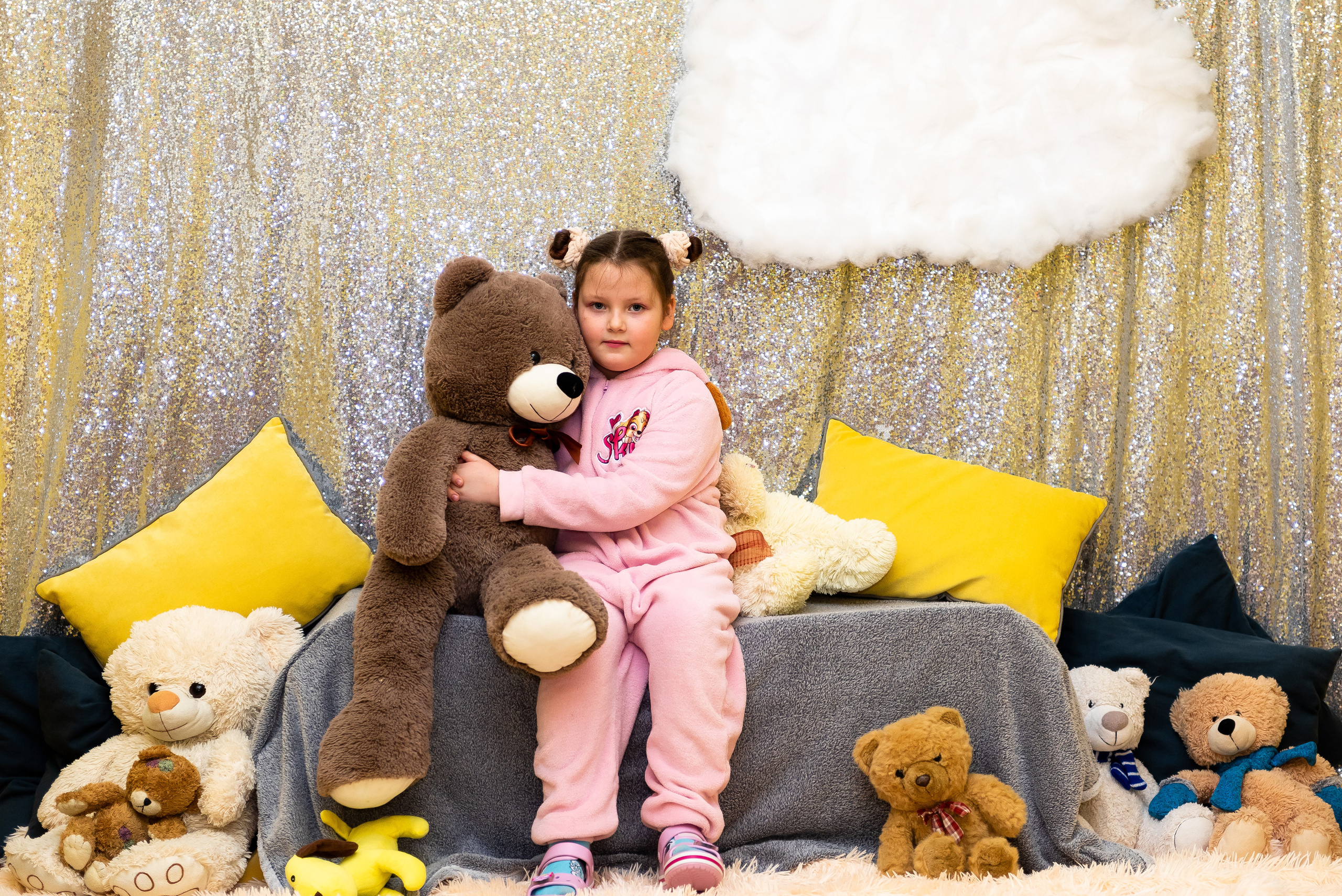 Пижамная вечеринка в игровом центре. Репортажный фотограф в Москве Alena Sfotkaet