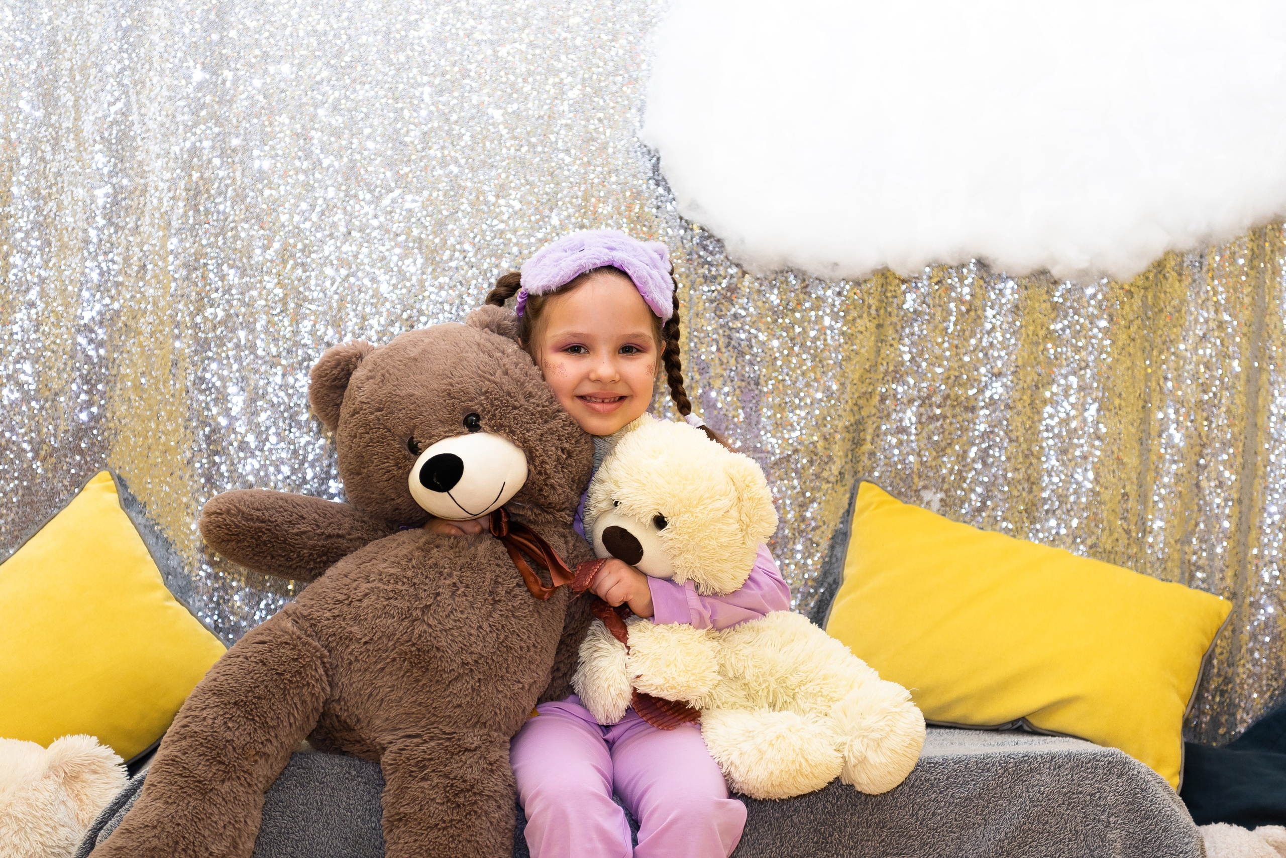 Пижамная вечеринка в игровом центре. Репортажный фотограф в Москве Alena Sfotkaet