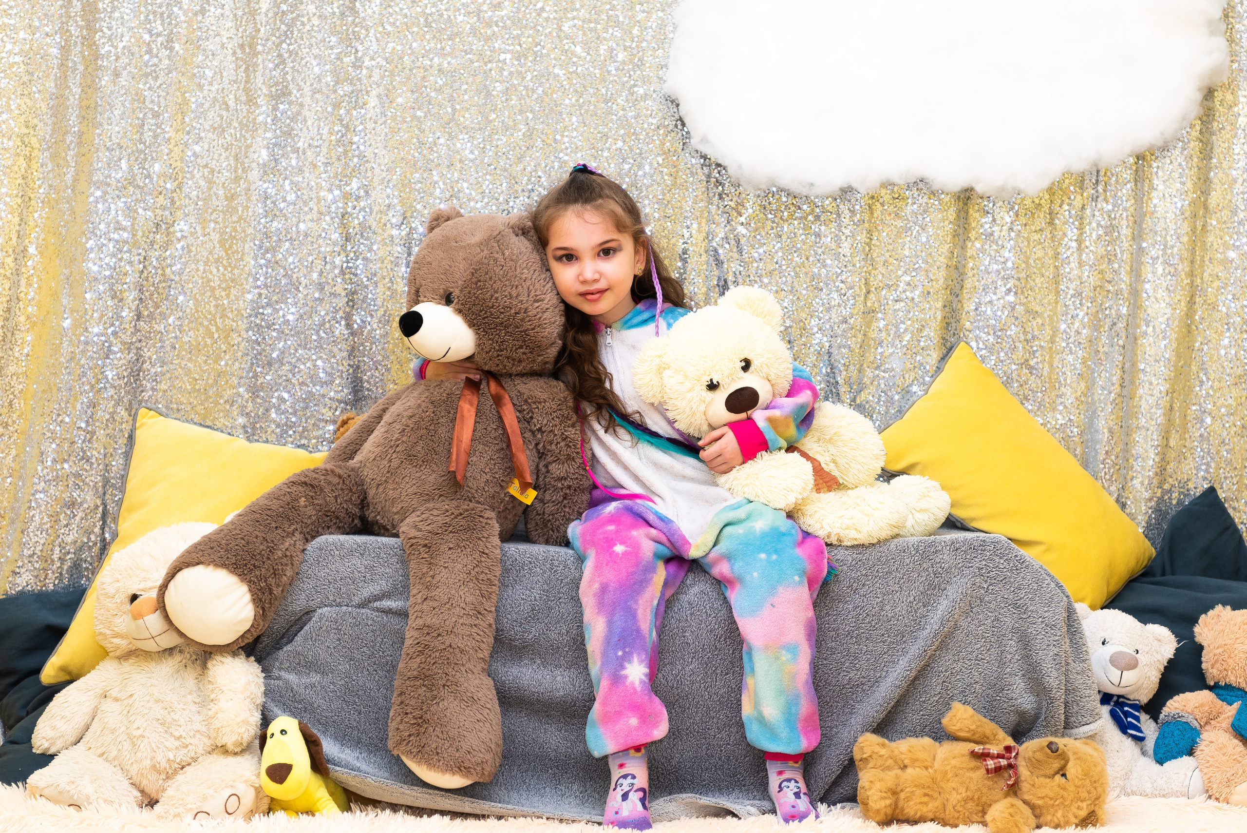 Пижамная вечеринка в игровом центре. Репортажный фотограф в Москве Alena Sfotkaet