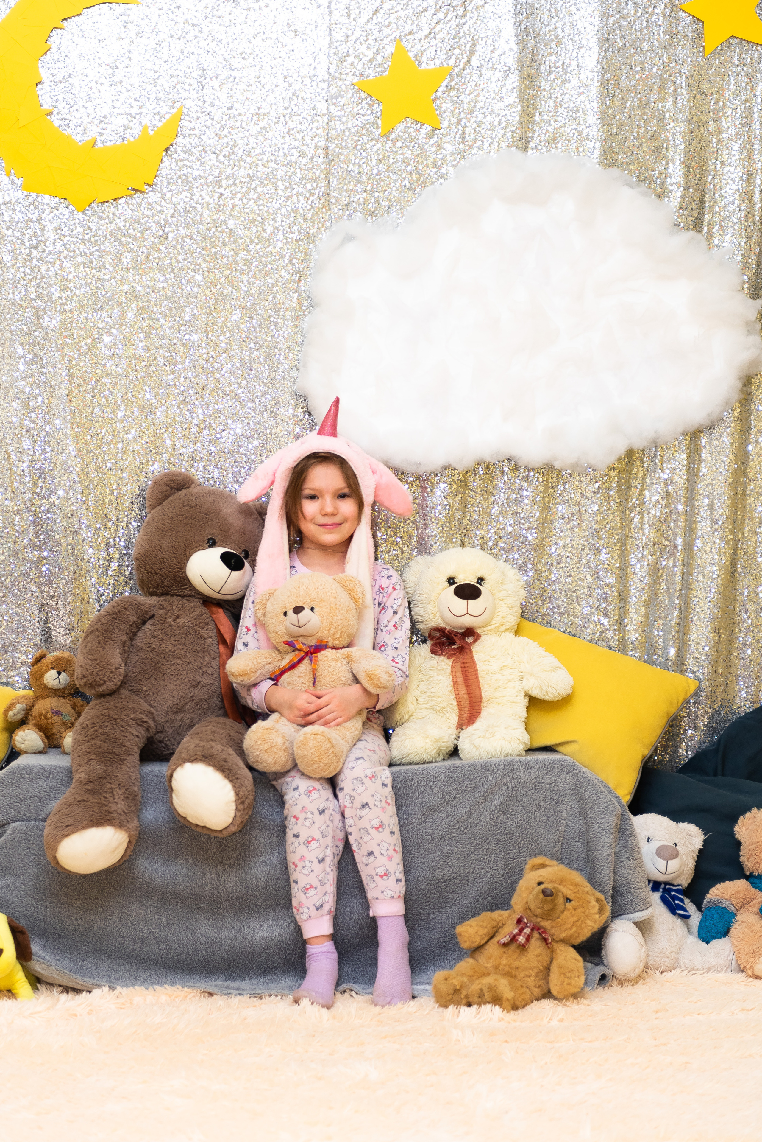 Пижамная вечеринка в игровом центре. Репортажный фотограф в Москве Alena Sfotkaet