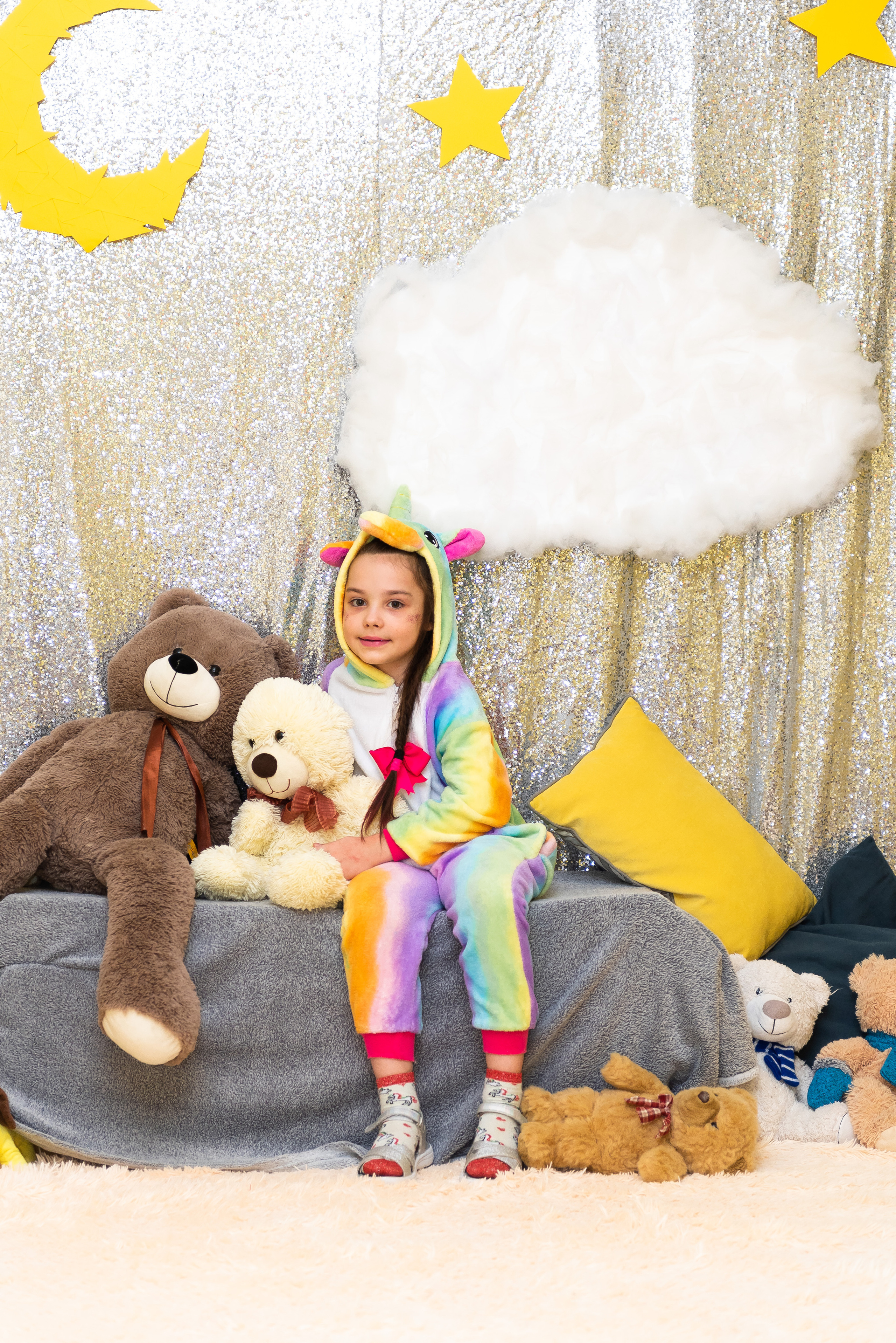 Пижамная вечеринка в игровом центре. Репортажный фотограф в Москве Alena Sfotkaet