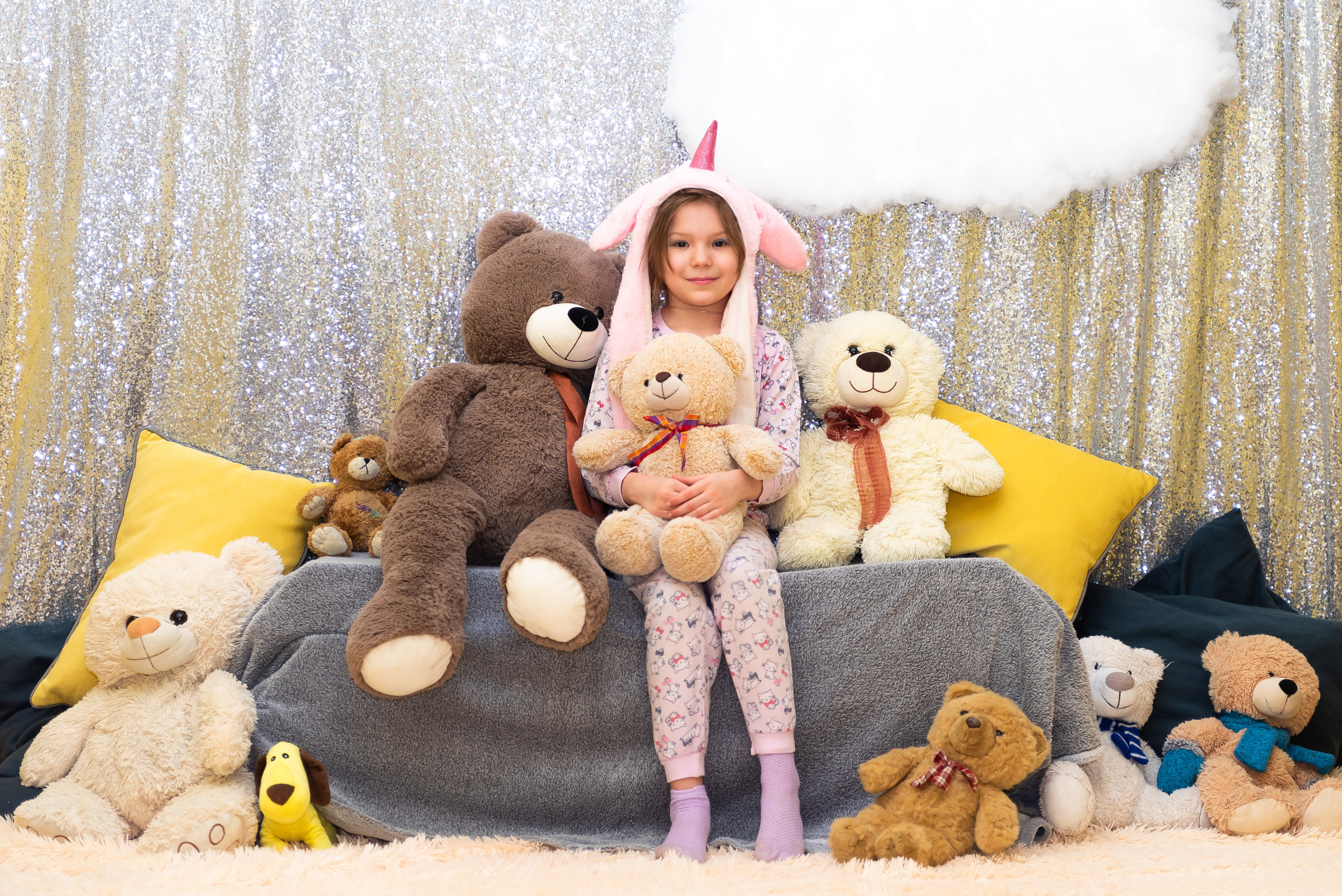 Пижамная вечеринка в игровом центре. Репортажный фотограф в Москве Alena Sfotkaet