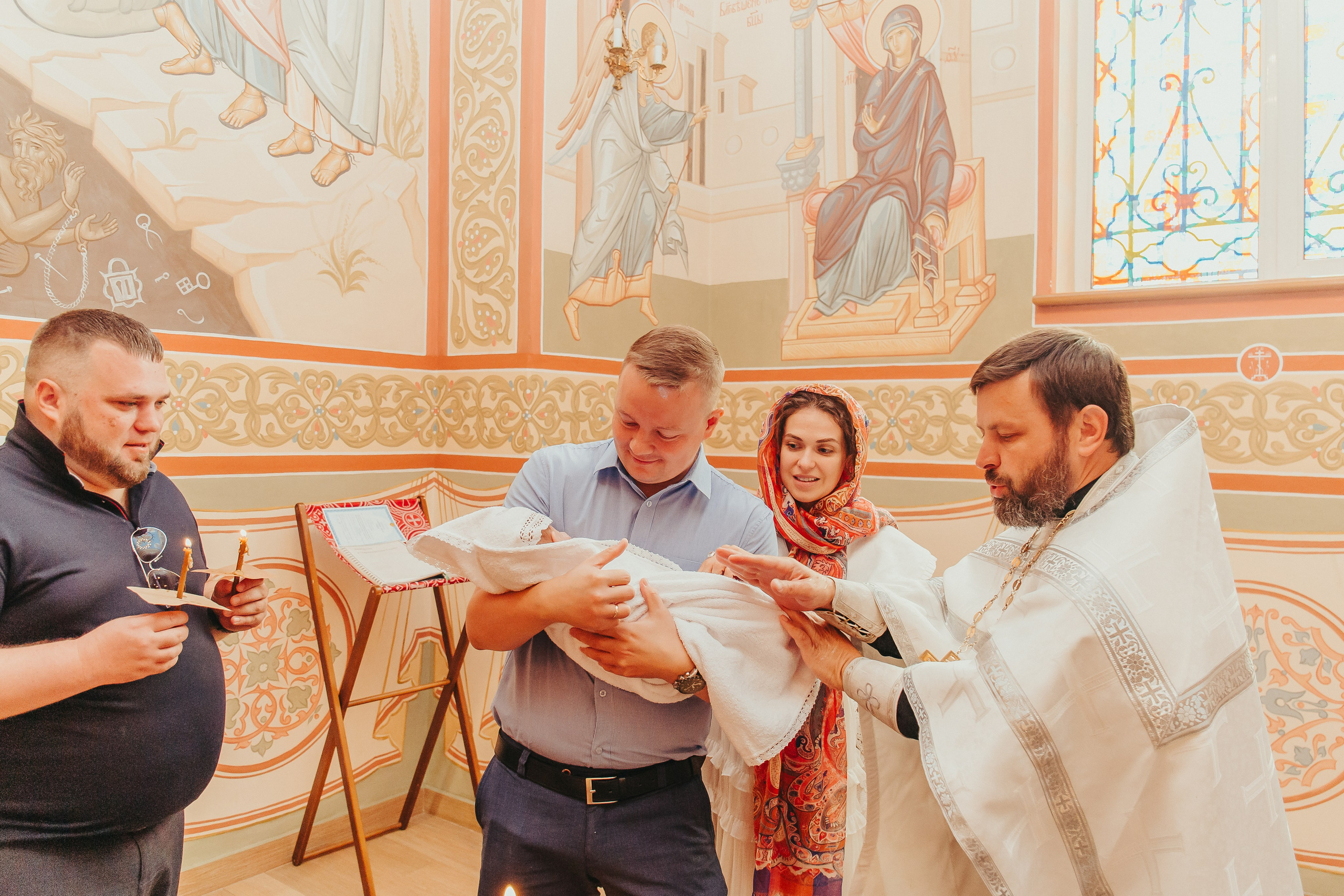 Крещение Маши в Черниговском Скиту. Фотограф новорожденных и детский в Сергиевом Посаде Кругликова Юлия