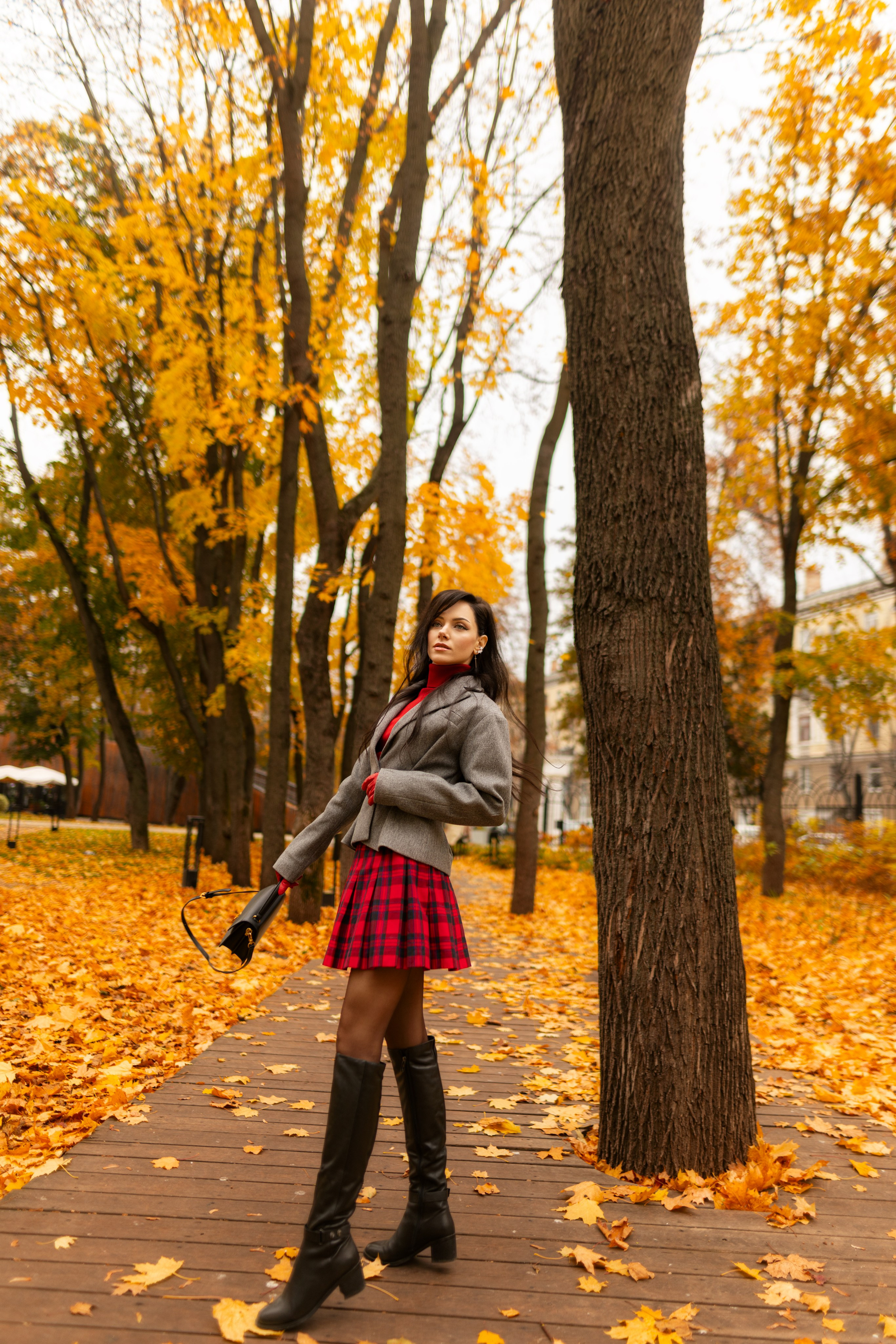 Фотосет с Екатериной в парке на осеннюю тему для «себя»