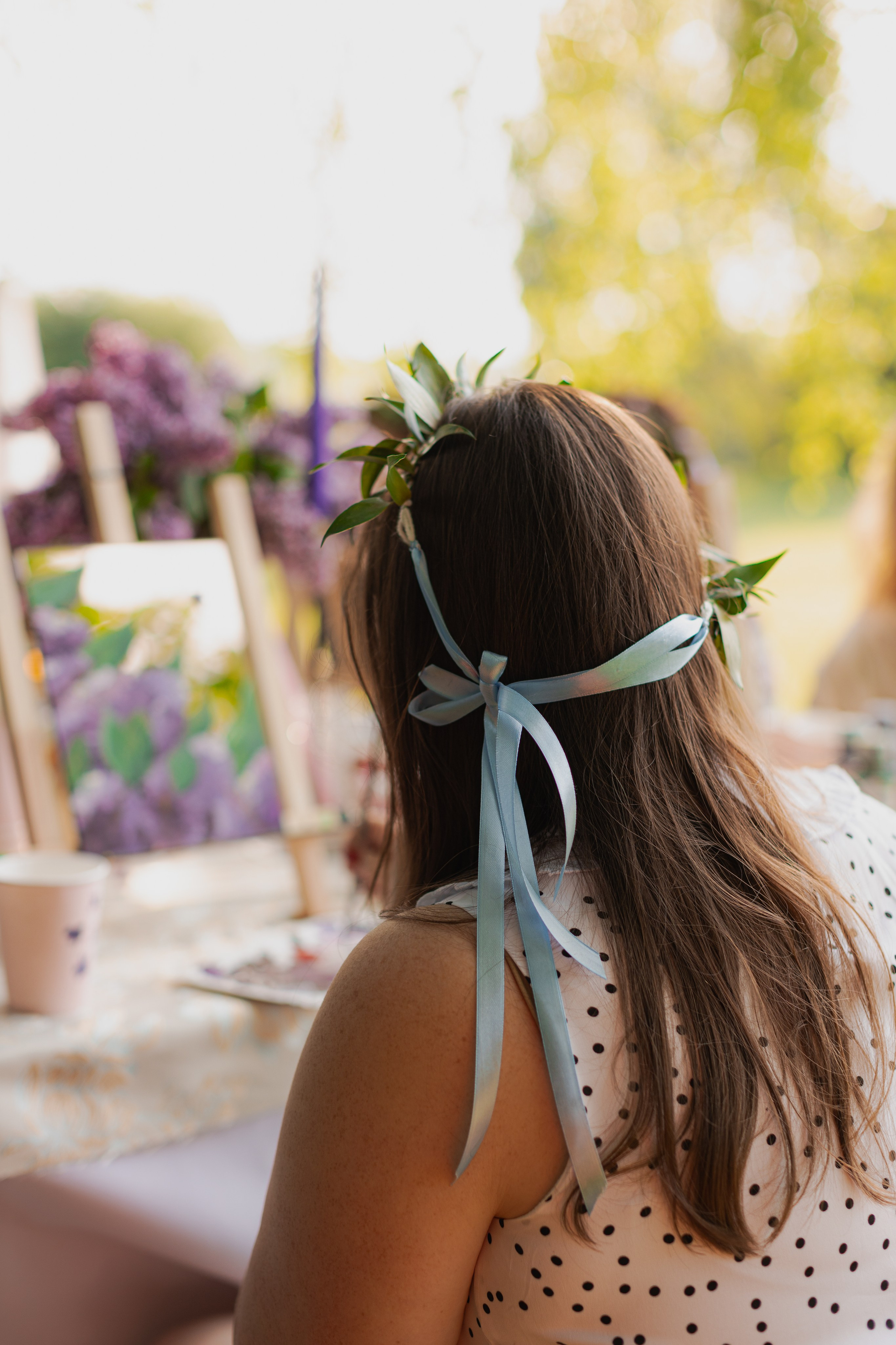 Мк Сирень на зеркале (девичник в парке). Анастасия Ракчеева Художник