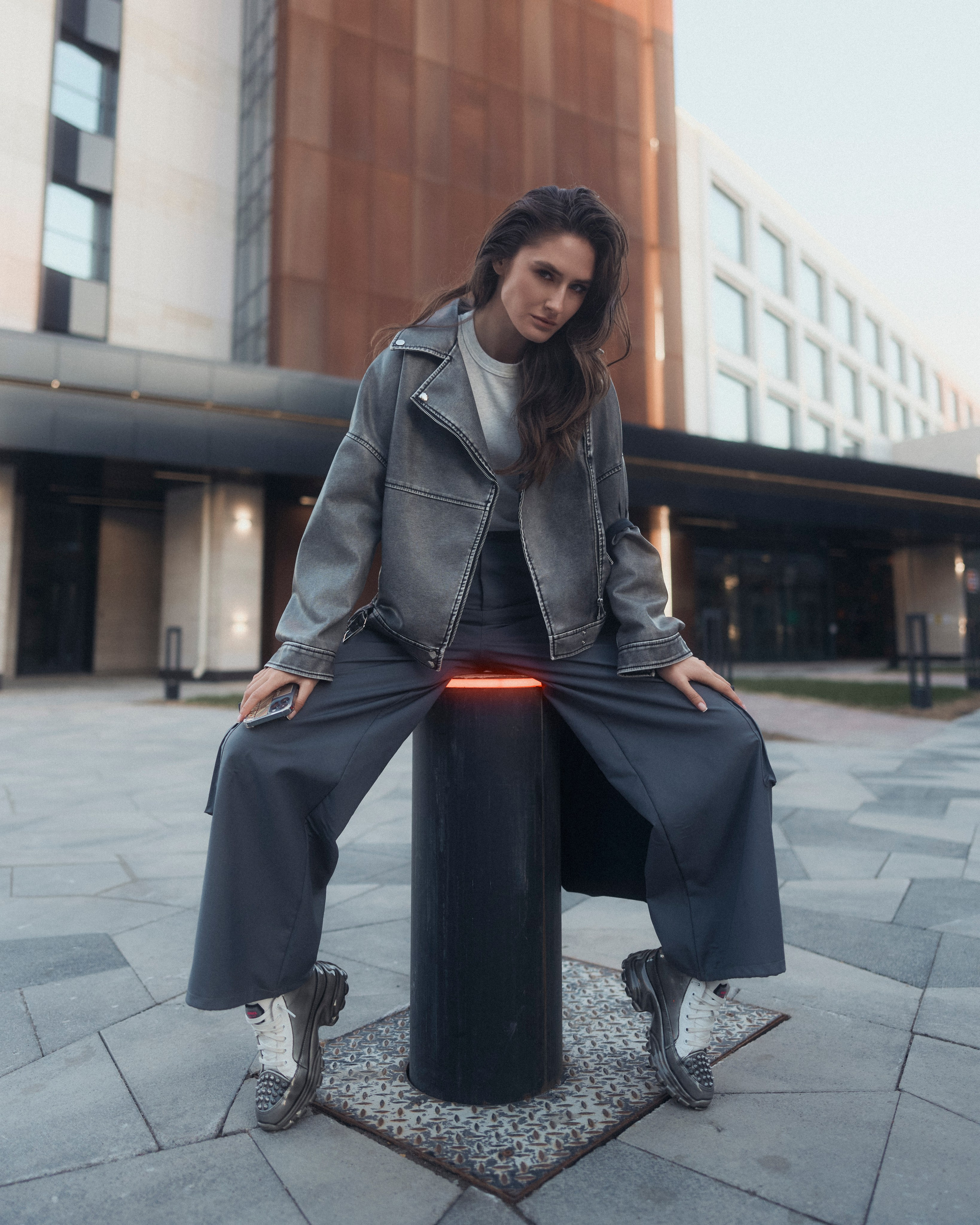 Street photo shoot with Nastya in Kazan near the new IT park