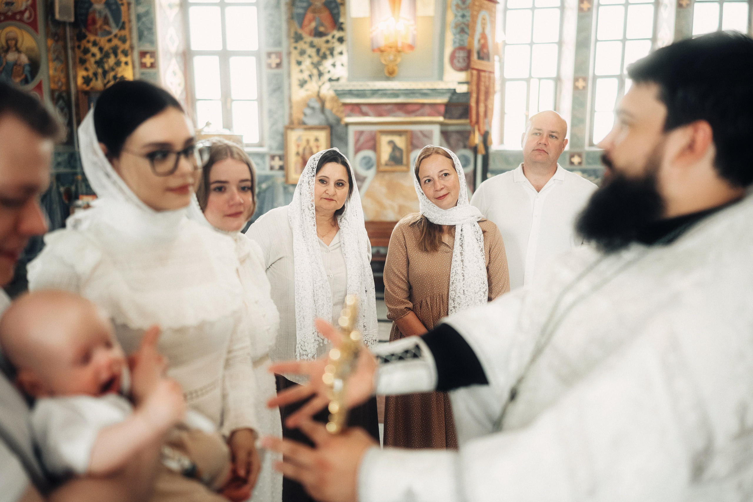 Крещение в храме Всецарица. Свадебный и репортажный фотограф в Воронеже Роман Янко