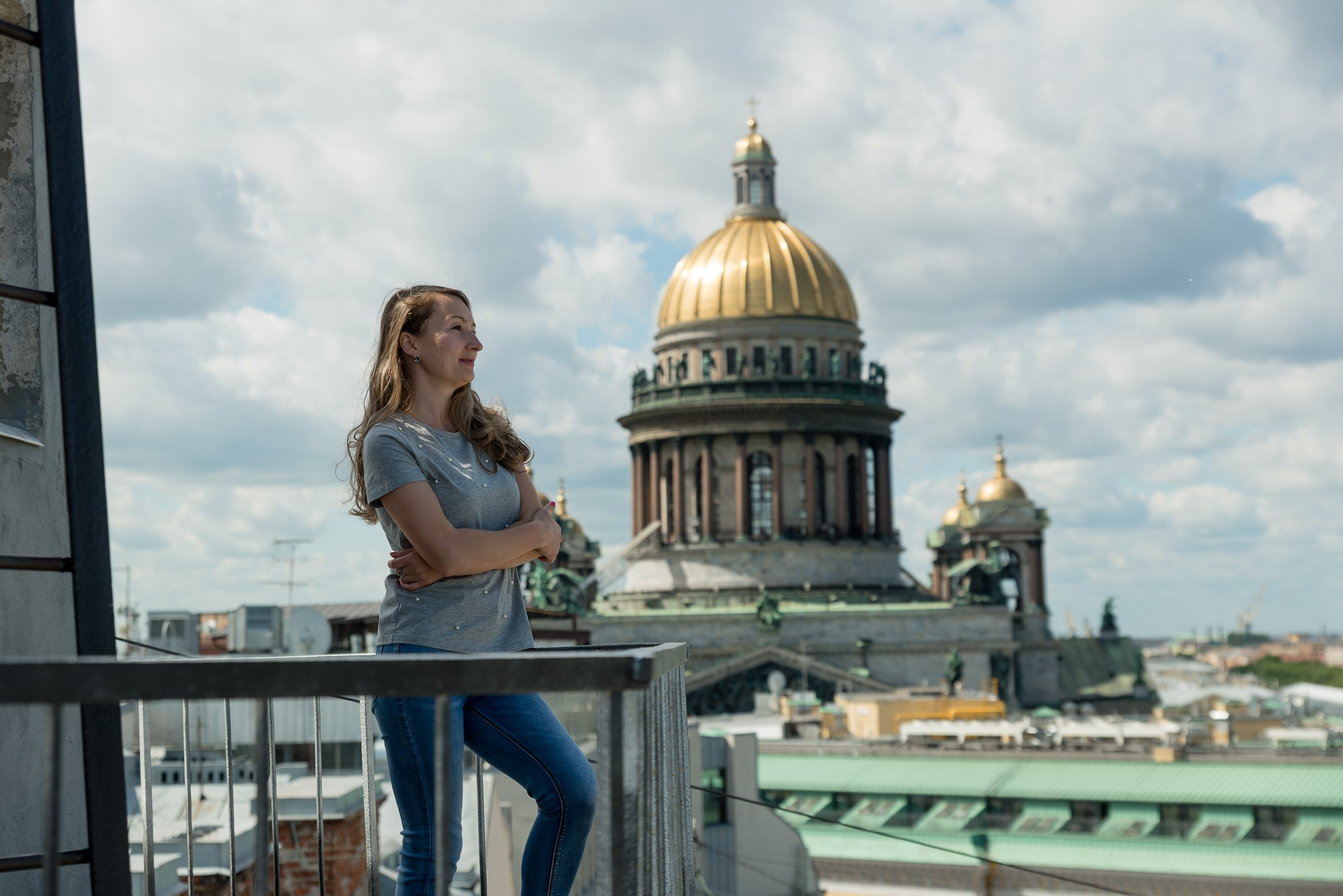 Крыша у Исаакиевского собора. Свадебный и семейный фотограф из Санкт-Петербурга Климов Анатолий