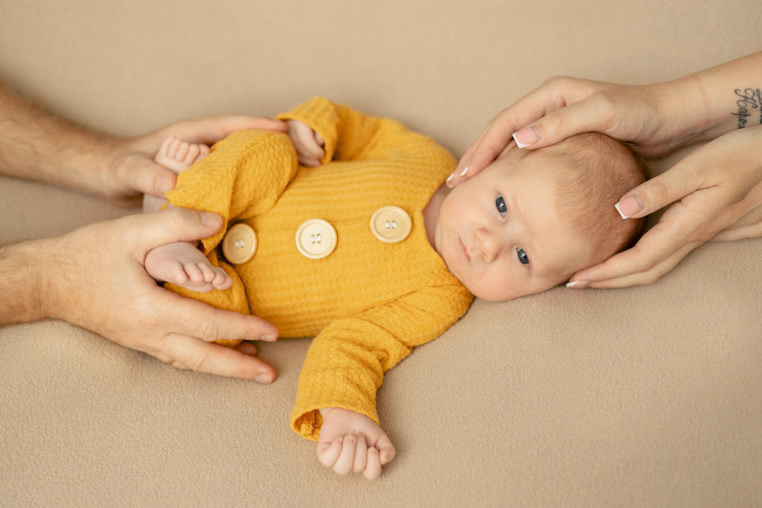 Ньюборн съёмка в студии. Семейный и Детский фотограф в Краснодаре Дарья Насаченко