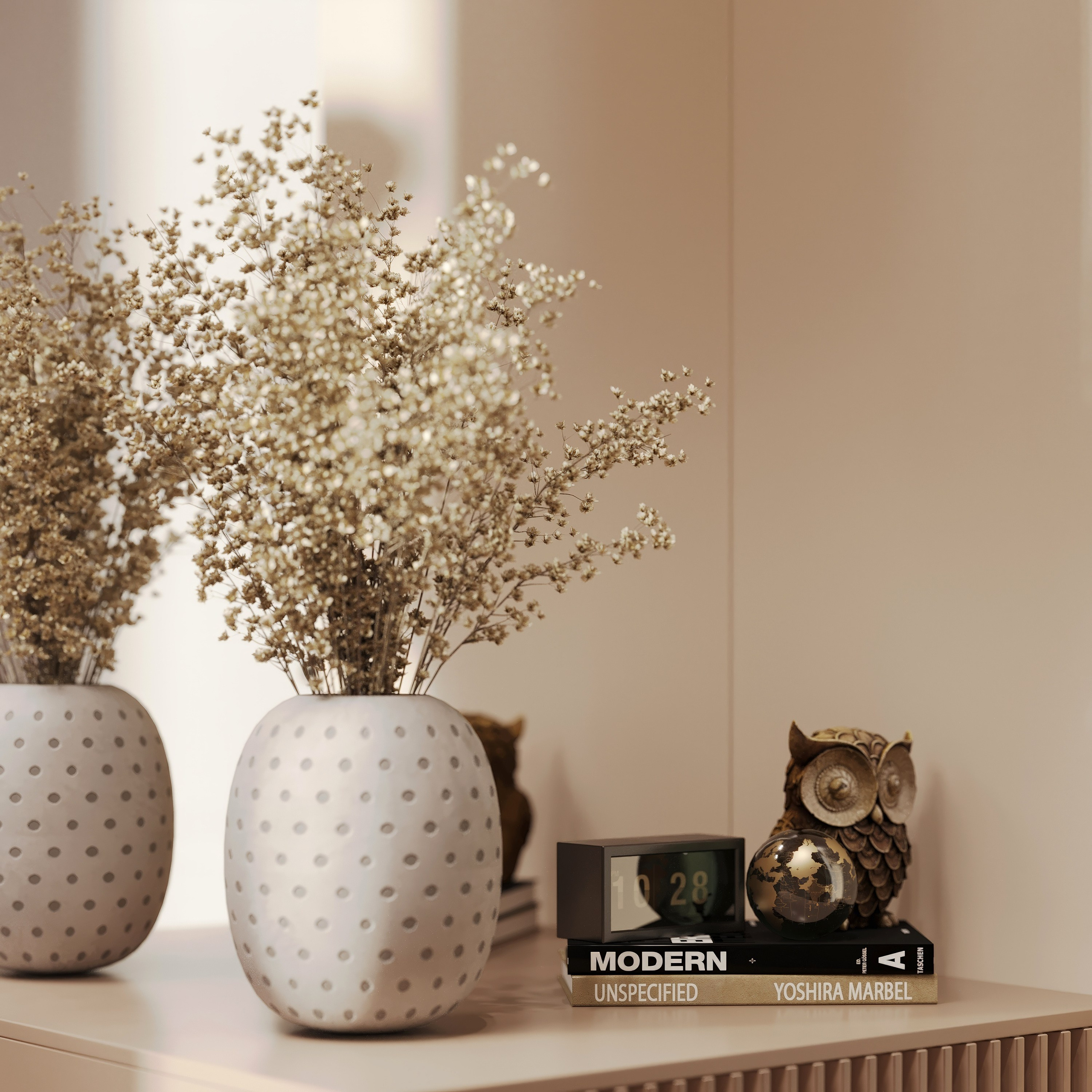 Studio Apartment — Warm and Modern Interior Design. 3D INTERIOR AND ARCHITECTURE VISUALIZATION