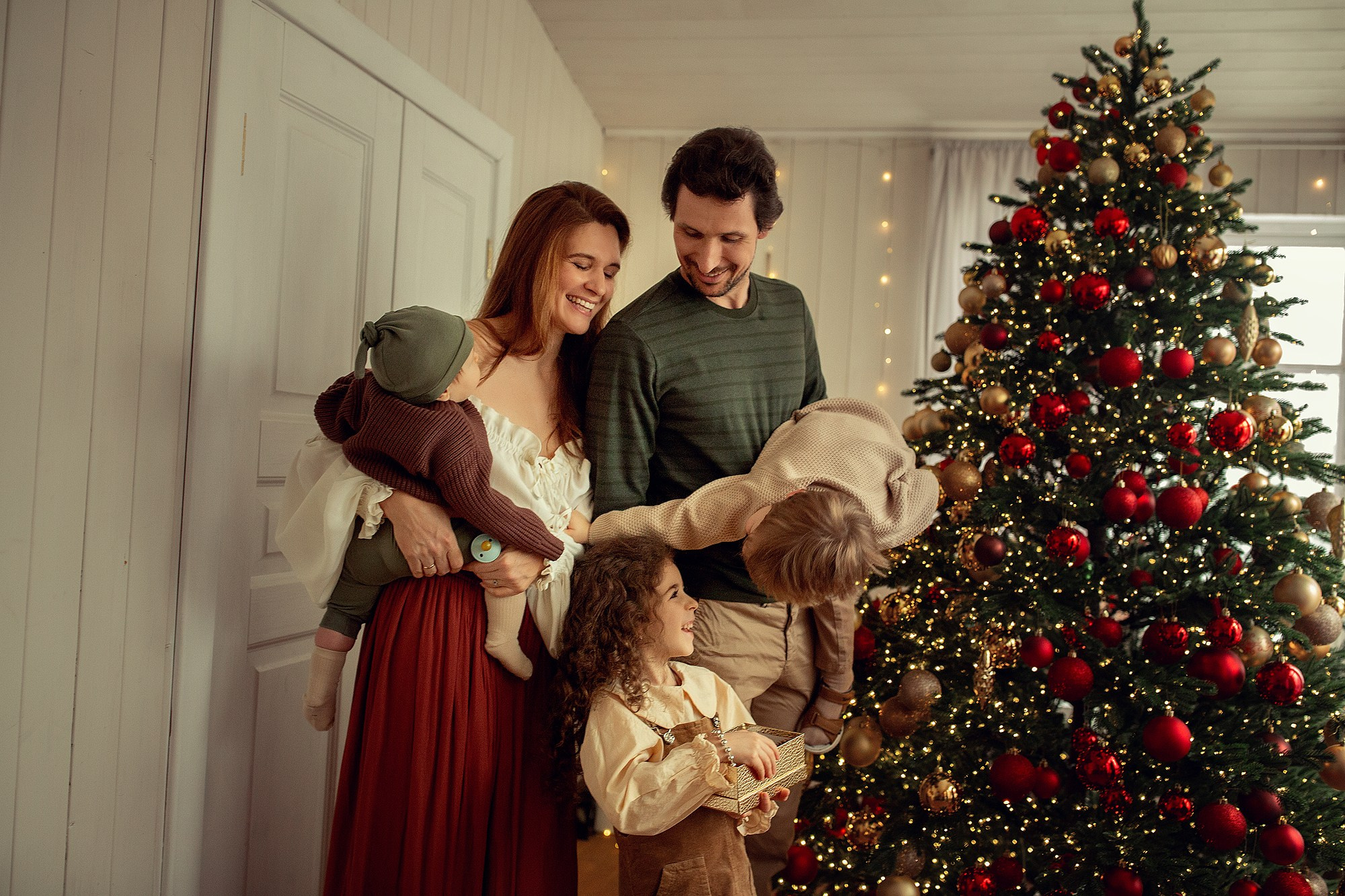 Очень уютная новогодняя съемка на даче. Tatyana Nadezhdina Family photographer