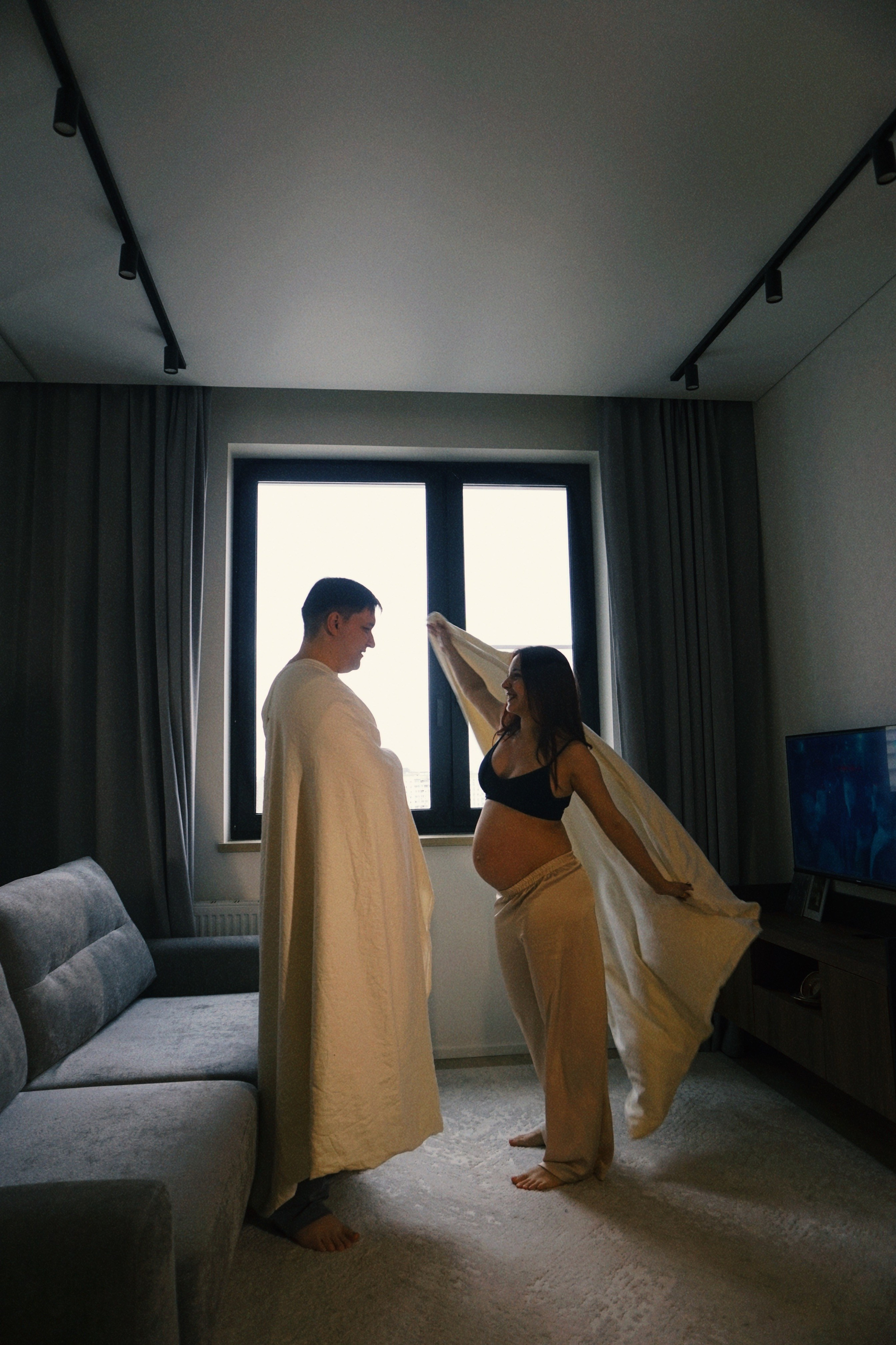 Беременность домашняя съемка. Фотограф Москва — Полина Робин