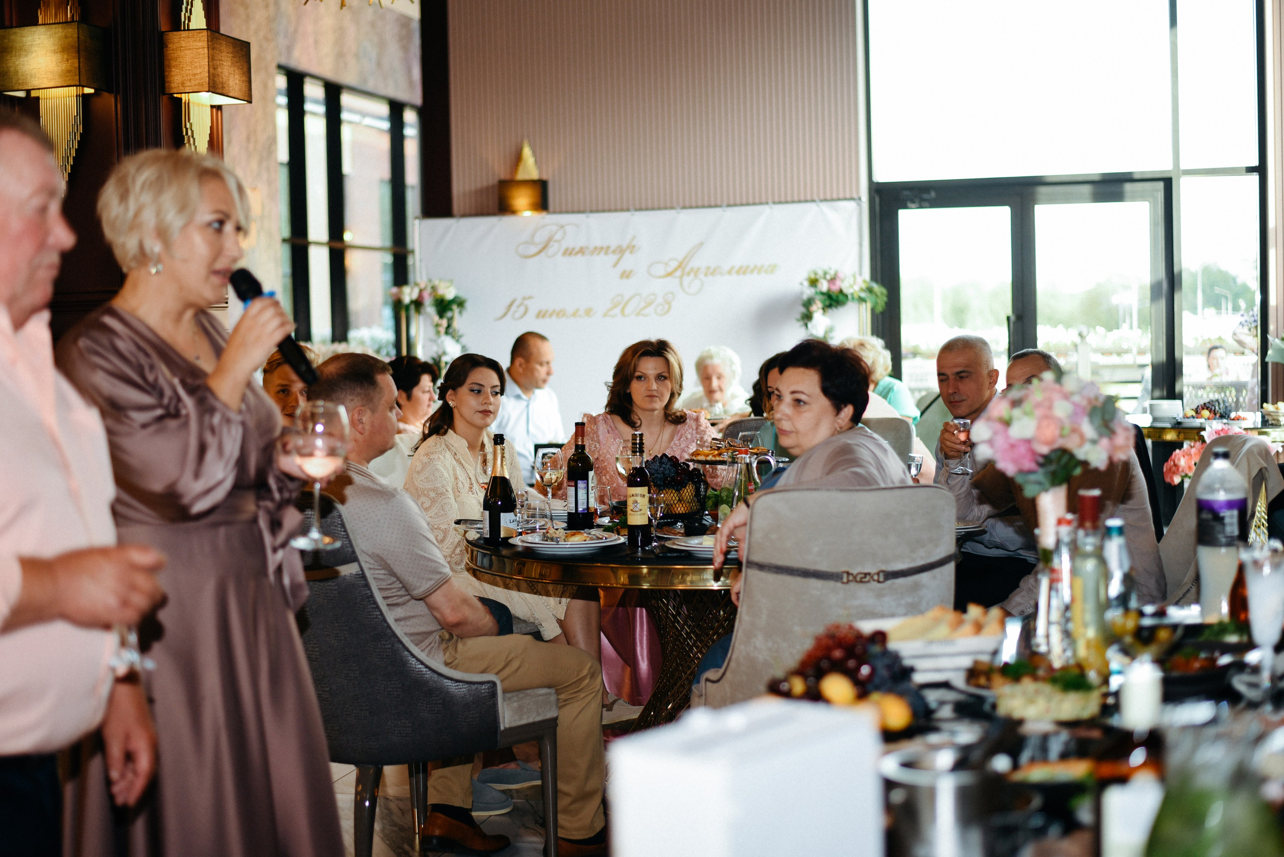 Виктор и Ангелина Банкет на 100 гостей Ресторан Segreto. Фотограф Лола Волна, город Москва